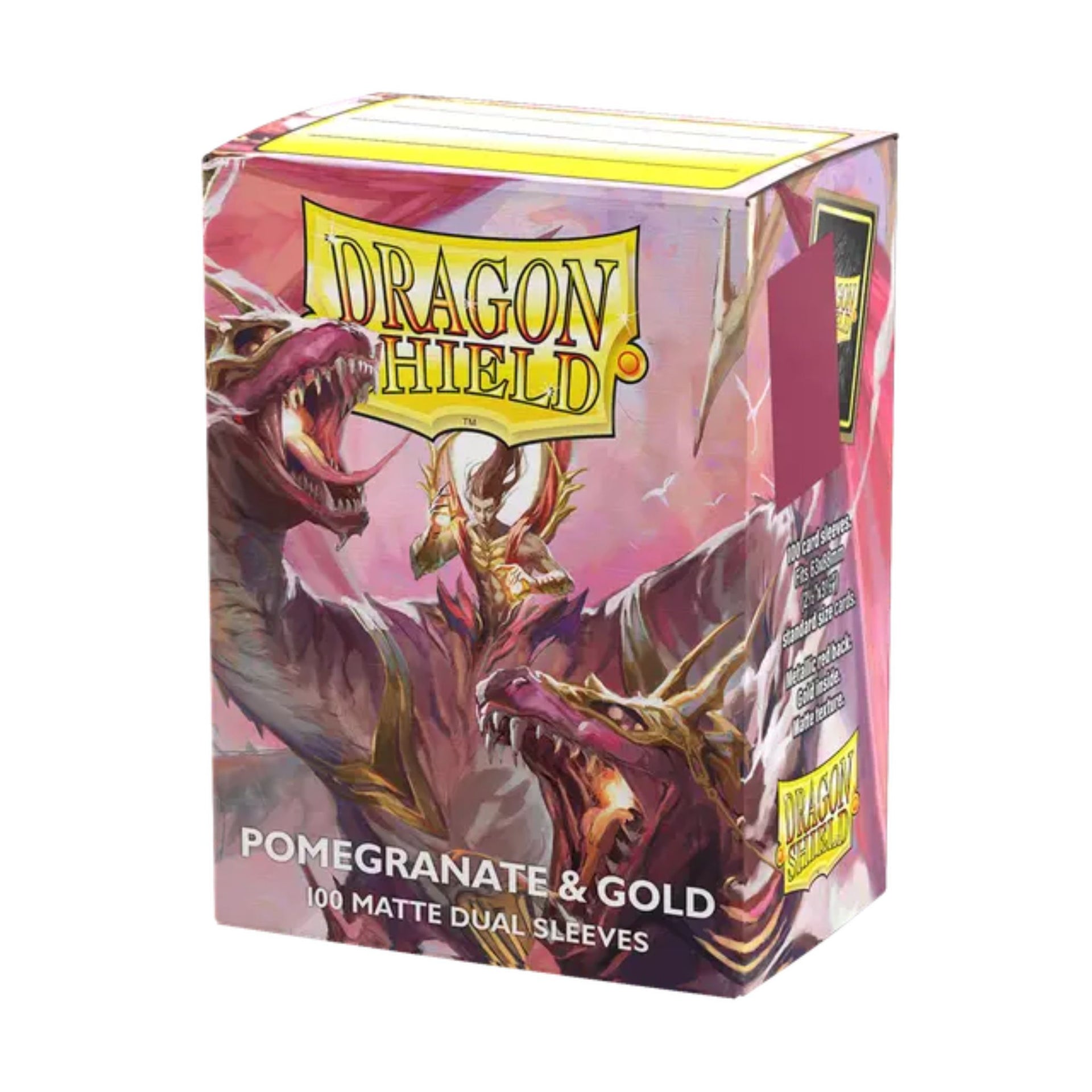 double dragon card sleeves Shield - Pomegranate & Gold collezioni-one-piece quality card sleeves designed Yu-Gi-Oh TCG] Nike Collaboration Material:Acrylic Hologram