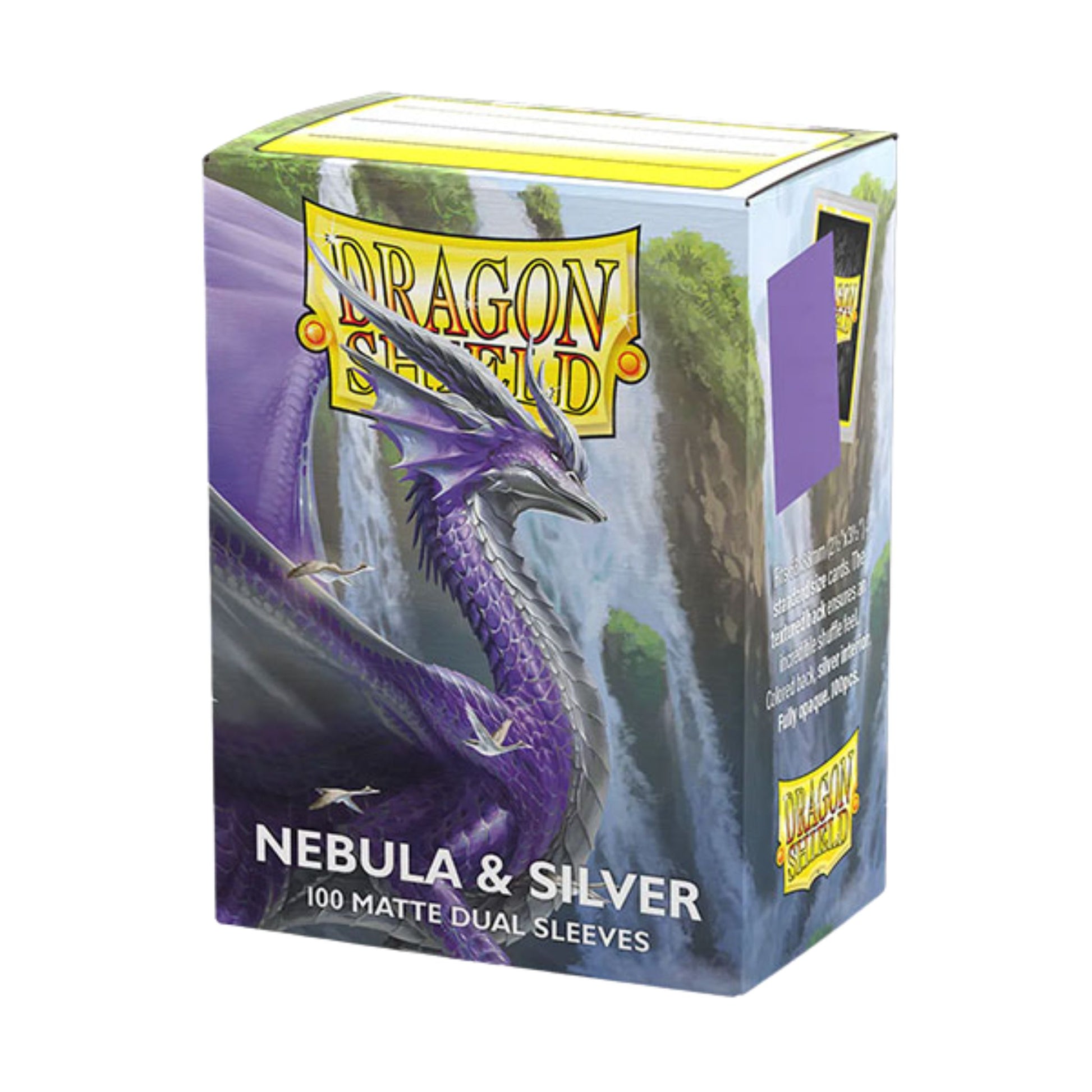 Dragon Shield Standard Dual Matte Nebula & Silver Sleeves - Trading Card Market