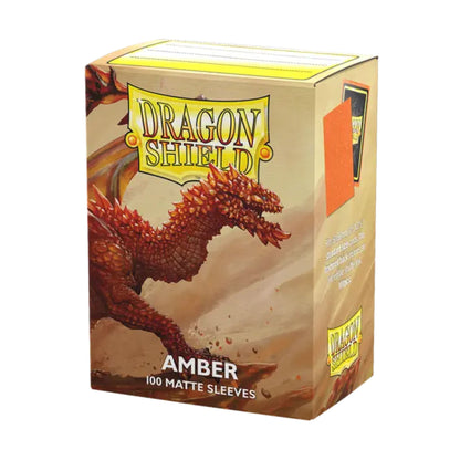 Dragon Shield Standard Matte Amber Sleeves - Trading Card Market