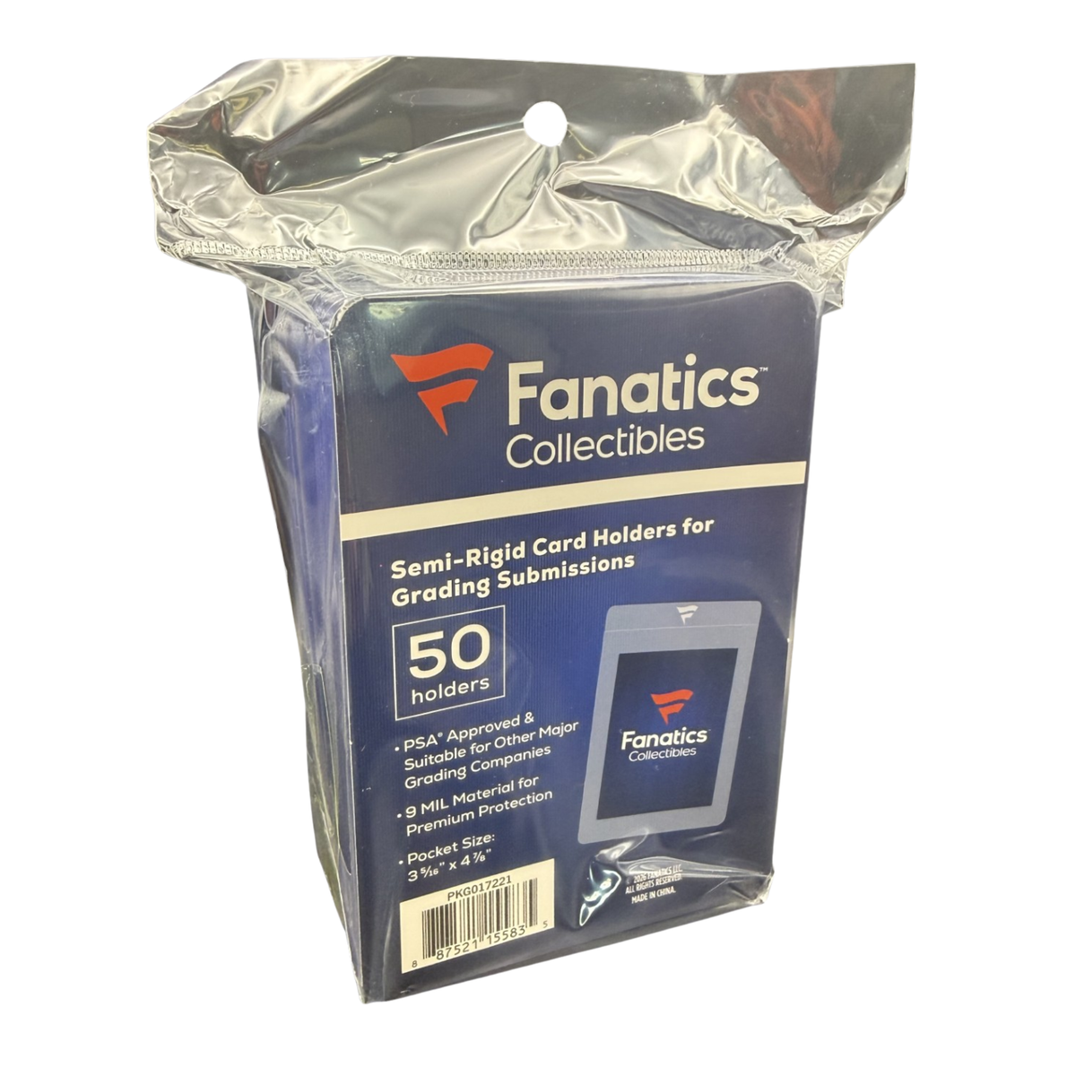 Fanatics Semi Rigid Card Holder 50 Count