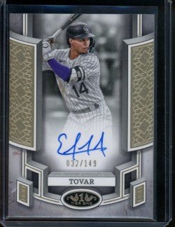 2024 Topps Tier One Ezequiel Tovar Auto /199 Rockies - Trading Card Market