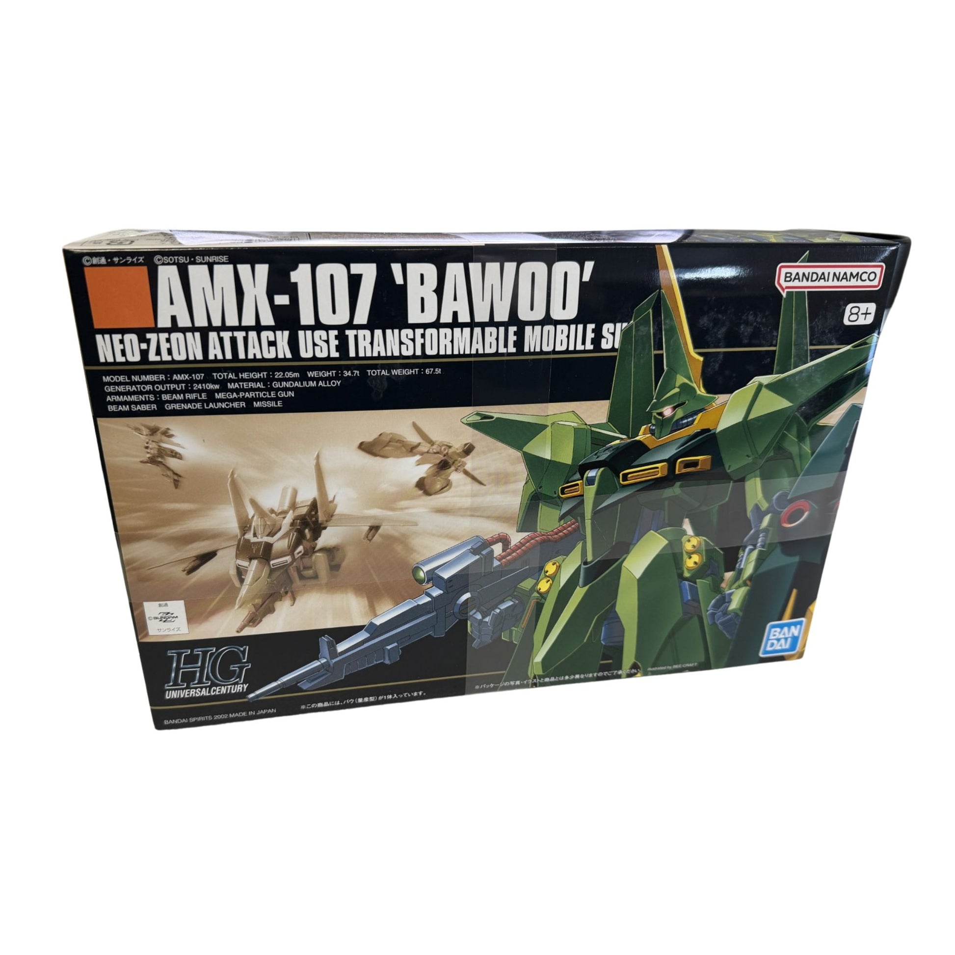 Gundam Model Kit HGUC AMX - 107 Bawoo - Trading Card Market