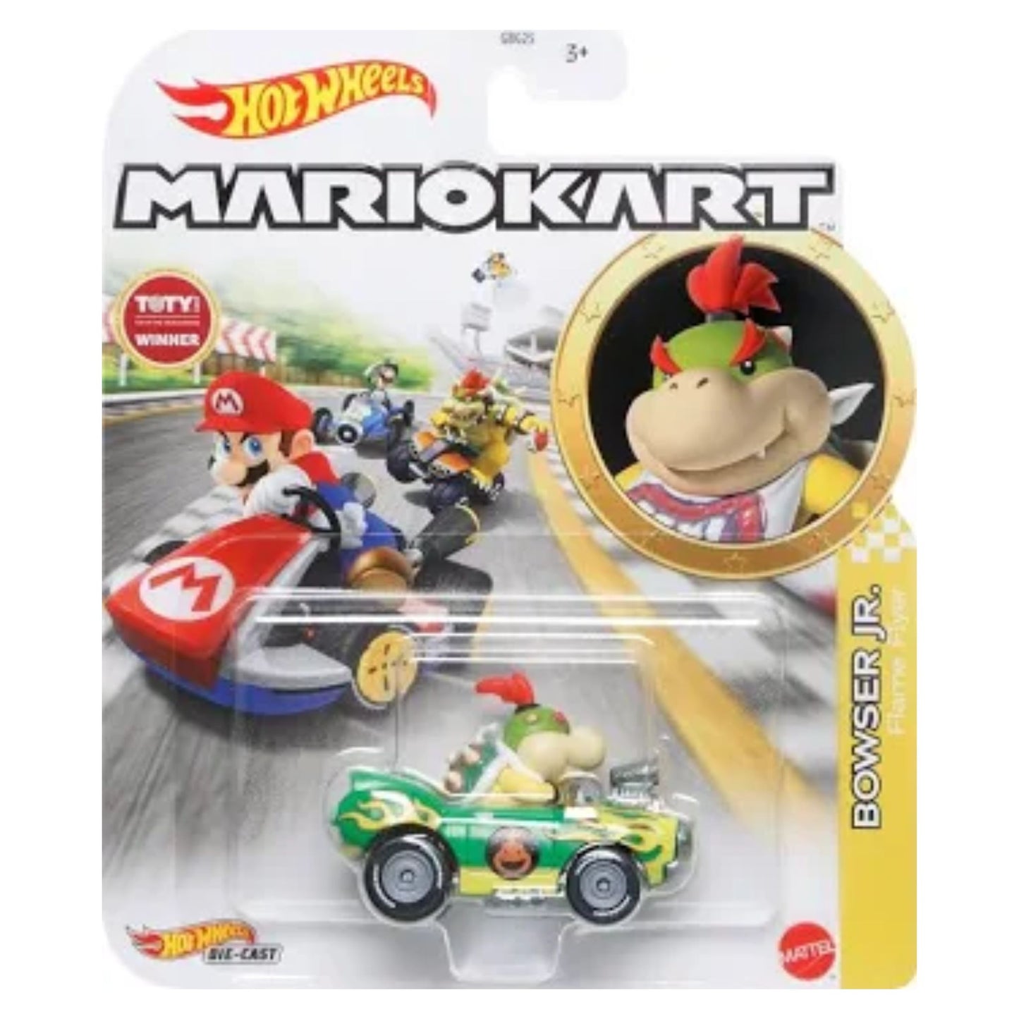 Hot Wheels Mario Kart Bowser Jr. Flame Flyer Replica Die - Cast - Trading Card Market