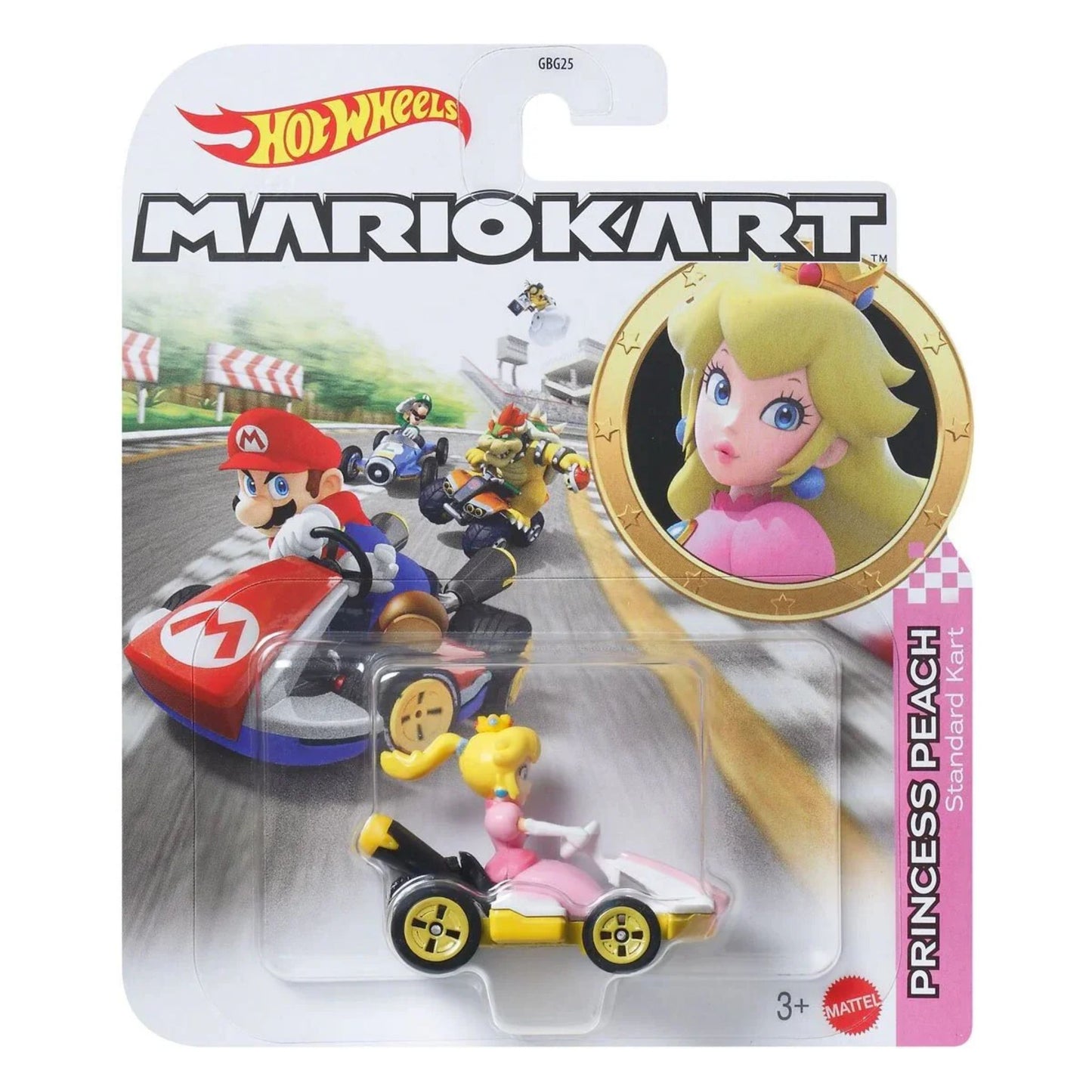 Hot Wheels Mario Kart Princess Peach Standard Kart Replica Die - Cast - Trading Card Market