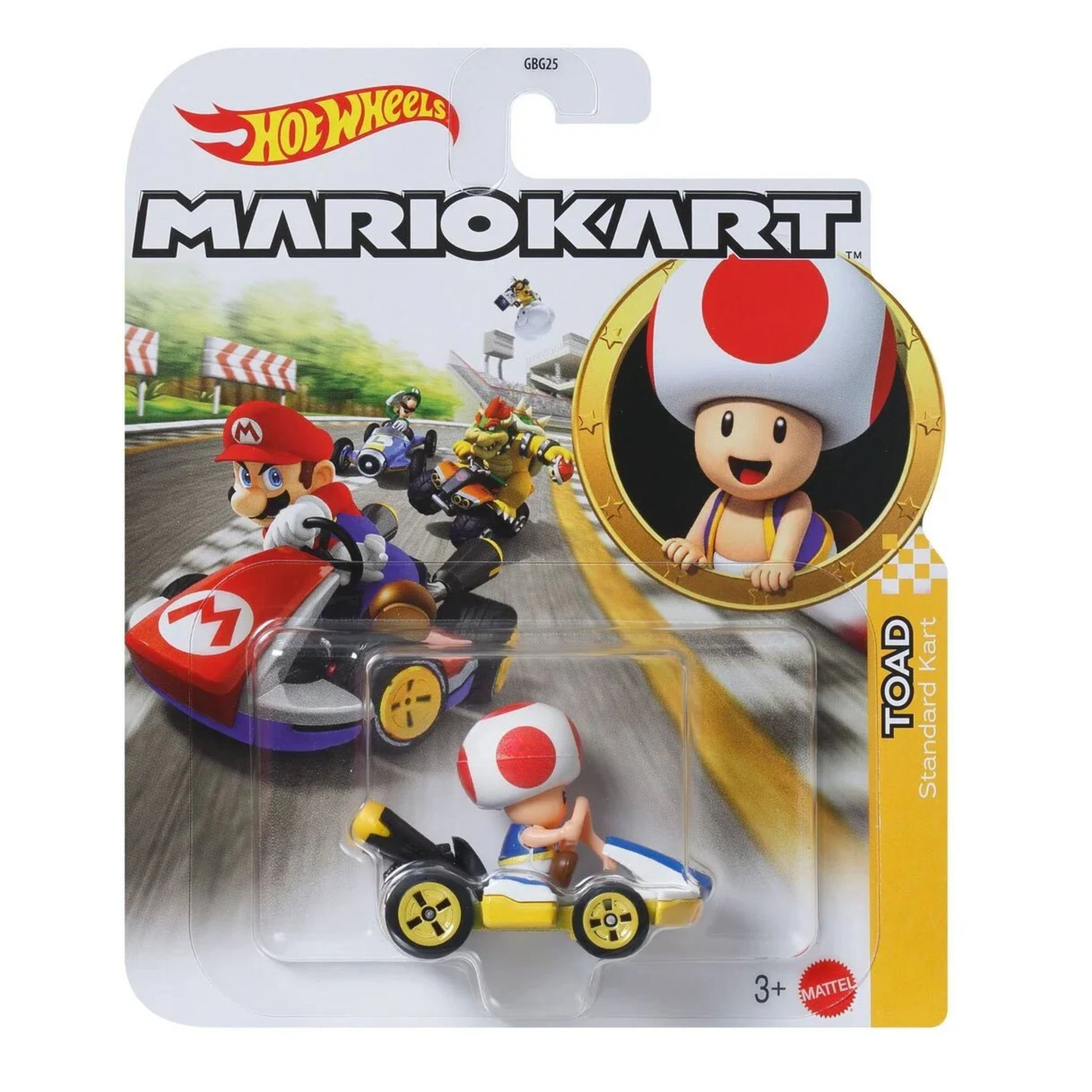 Hot Wheels Mario Kart Toad Standard Kart Replica Die - Cast - Trading Card Market