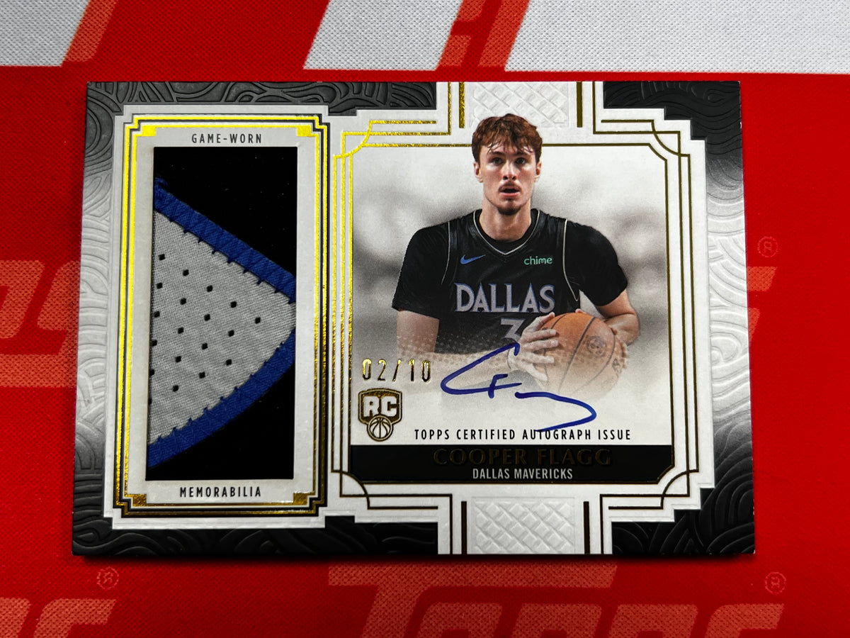 2025/26 Topps Definitive Cooper Flagg Rookie Patch Autograph RPA /10 Mavericks