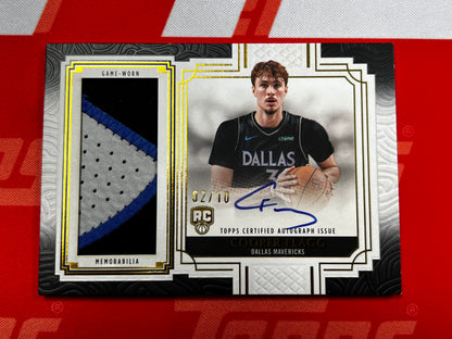2025/26 Topps Definitive Cooper Flagg Rookie Patch Autograph RPA /10 Mavericks