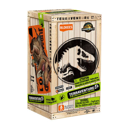 Jurassic World Blokees TS01 Dinosaur Capture Operation Terraventure Model Kit Blind Box