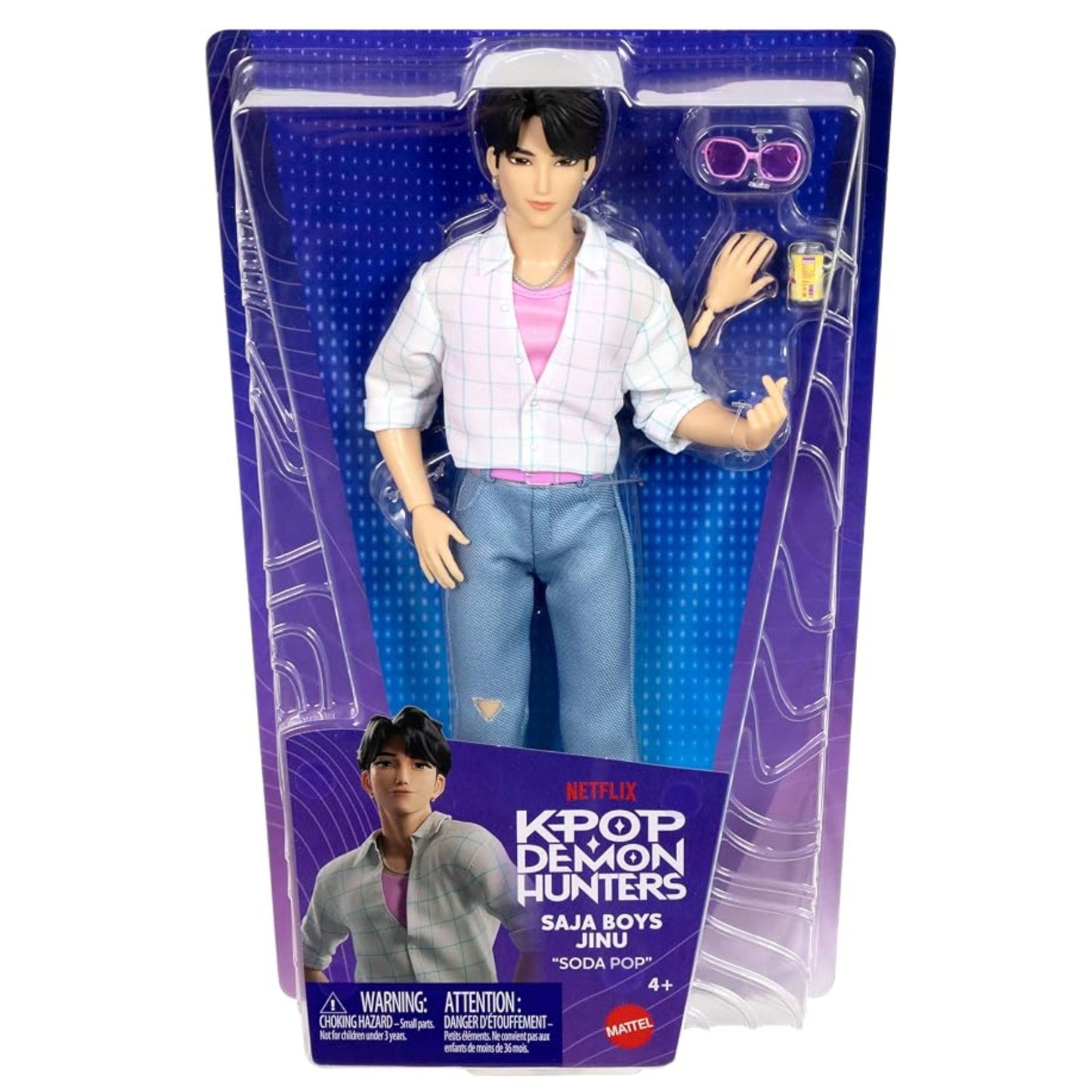 KPOP Demon Hunters Saja Boys Jinu Wearing “Soda Pop” Performance Fashion Doll