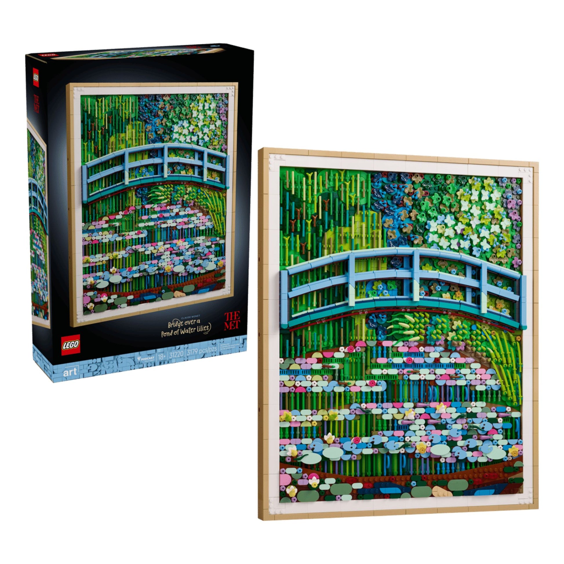 LEGO ART Claude Monet Bridge Over a Pond of Water Lilies