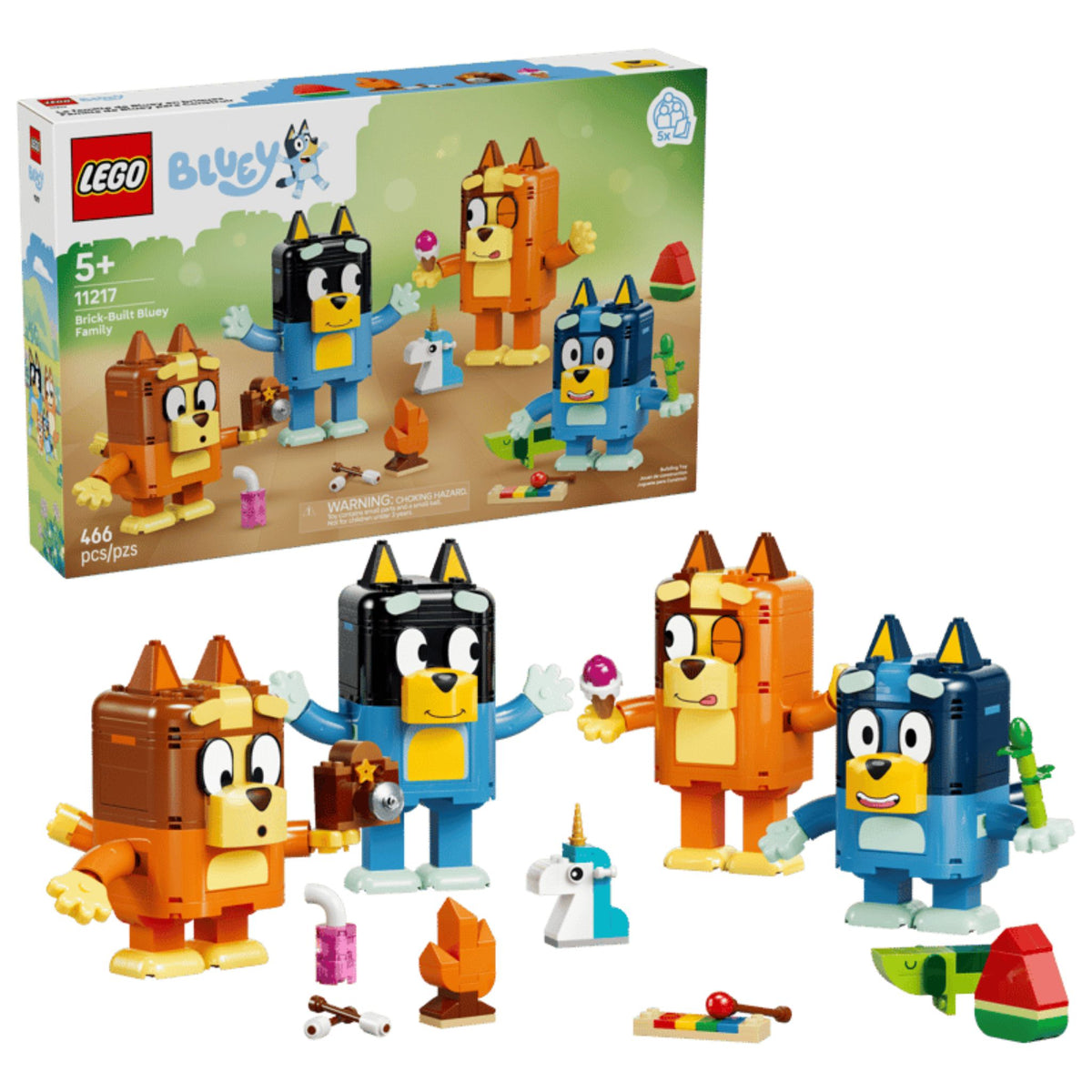 LEGO Bluey Brick-Built Bluey Family