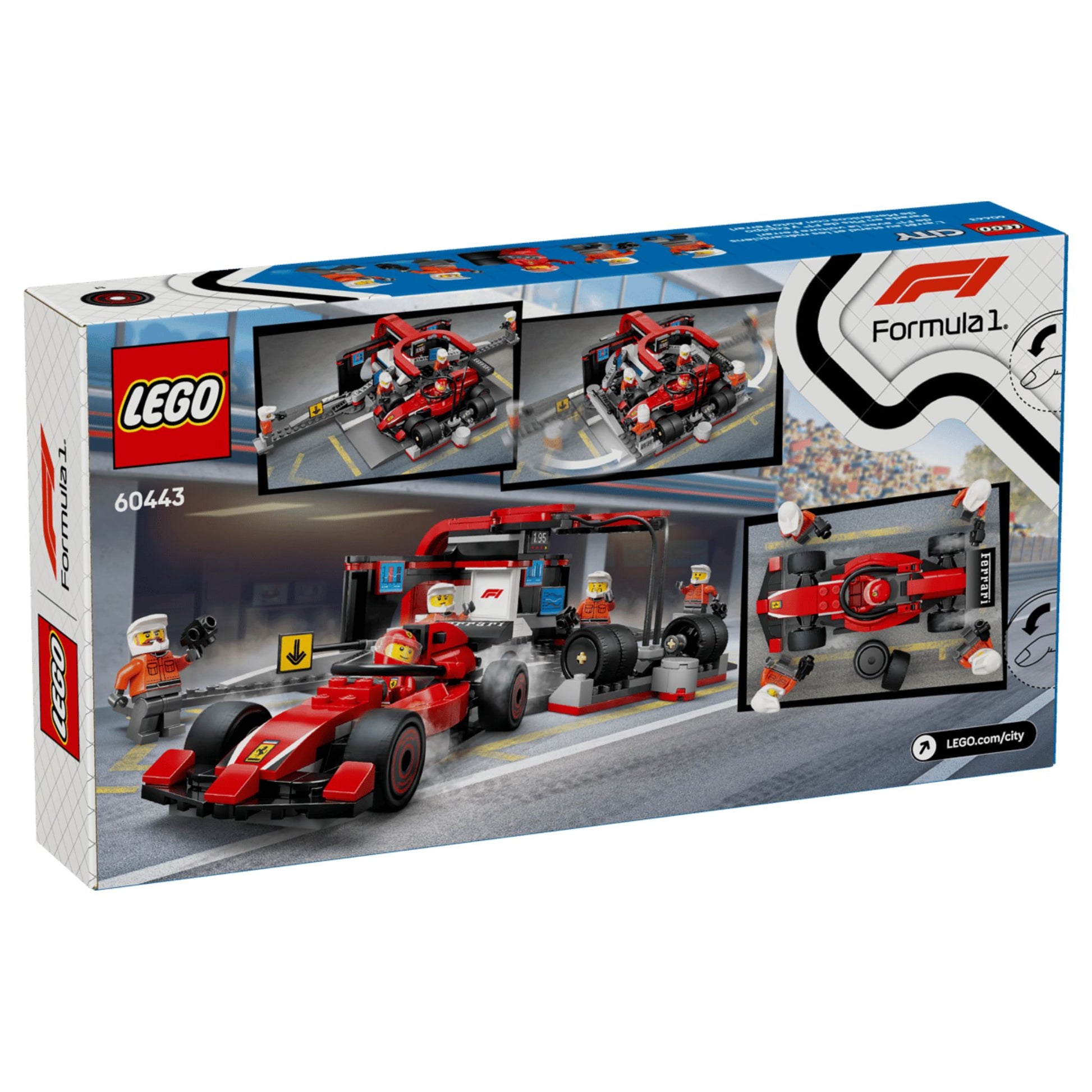 LEGO City Formula 1 F1 Pit Stop & Pit Crew with Ferrari Car - Trading Card Market