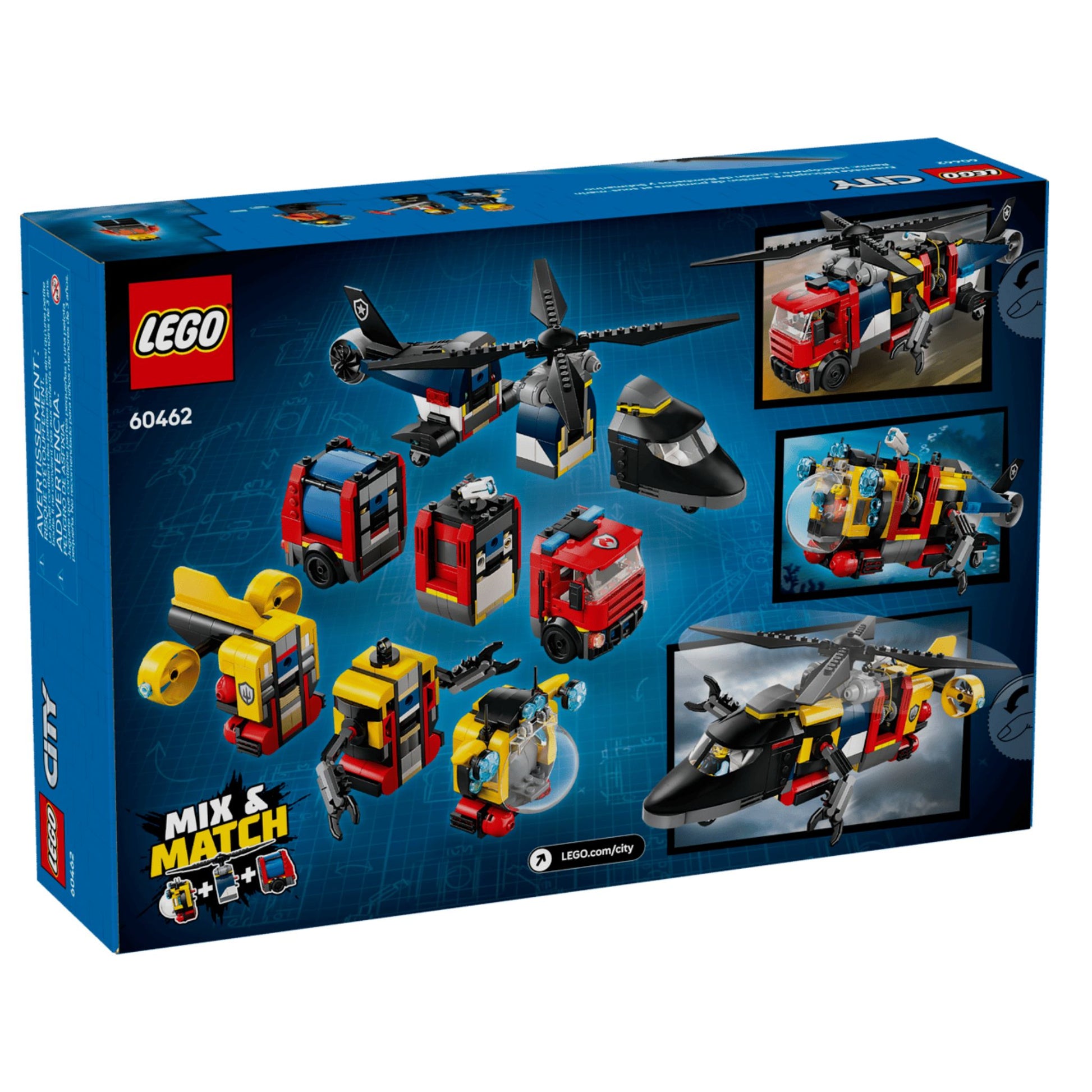 LEGO City Great Vehicles Helicopter, Fire Truck & Submarine Remix - Trading Card Market