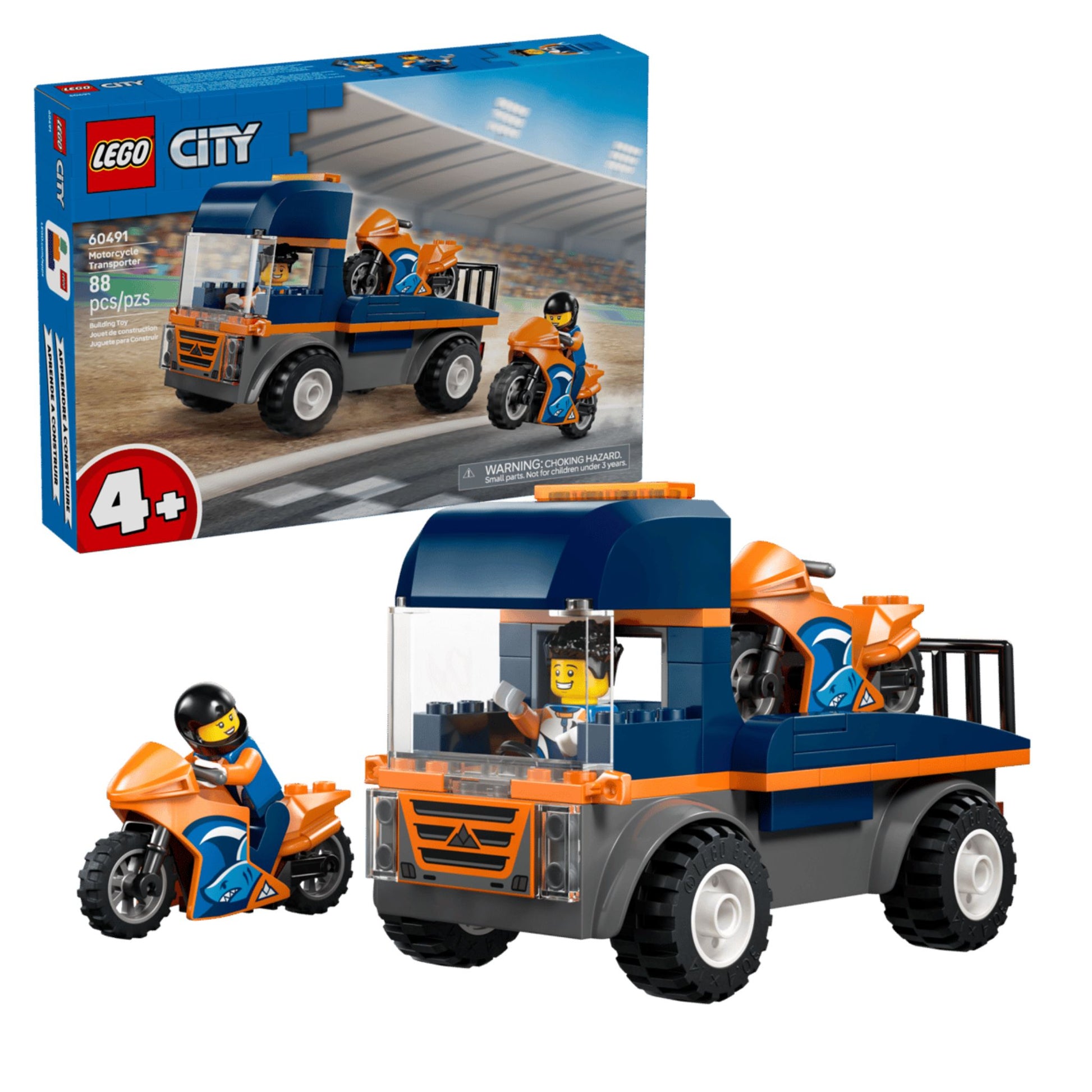 LEGO City Great Vehicles Motorcycle Transporter