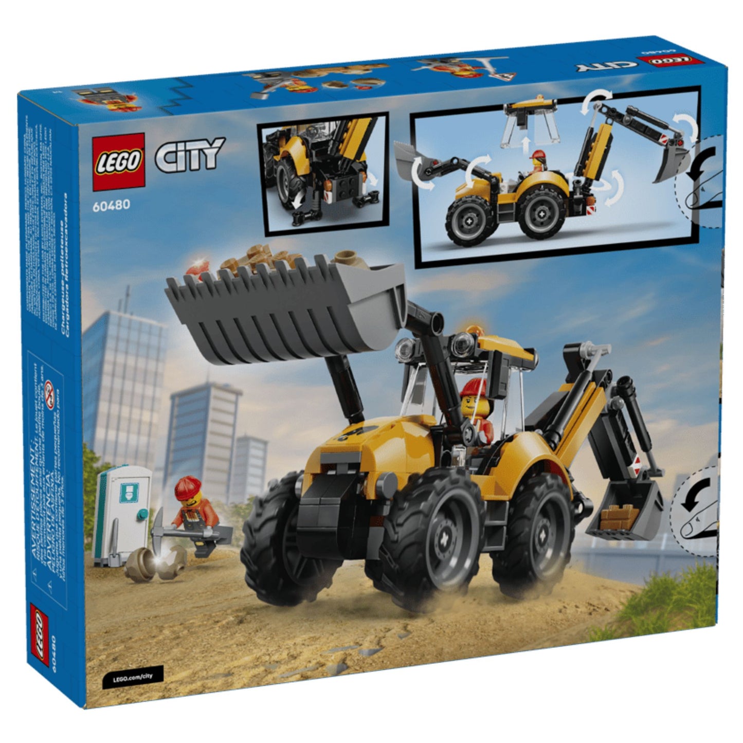 LEGO City Yellow Backhoe Loader