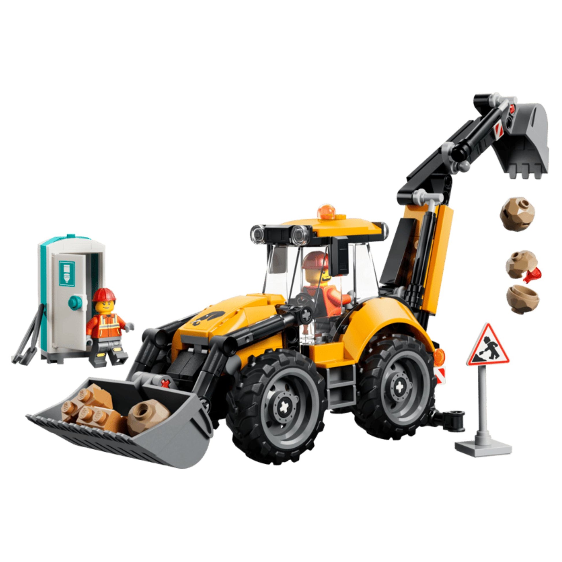 LEGO City Yellow Backhoe Loader