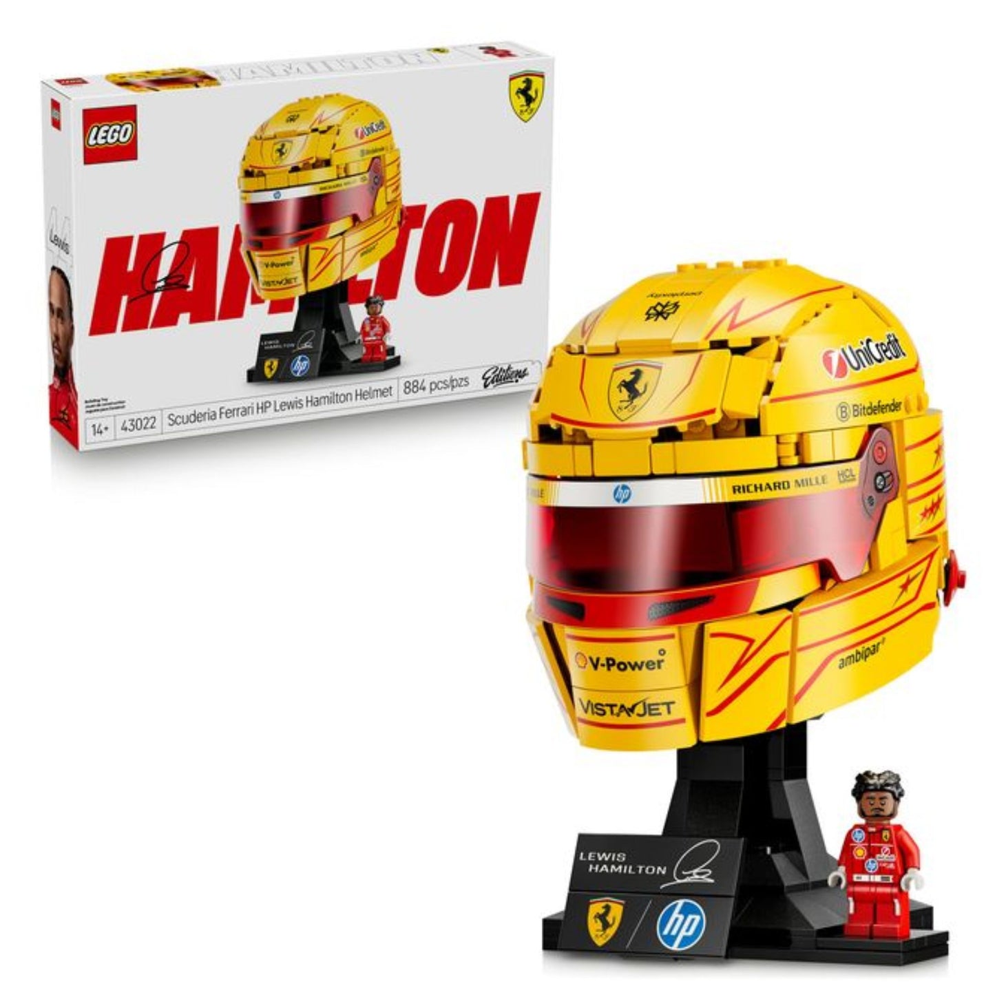 LEGO Editions Formula 1 Scuderia Ferrari HP Lewis Hamilton Helmet - Trading Card Market