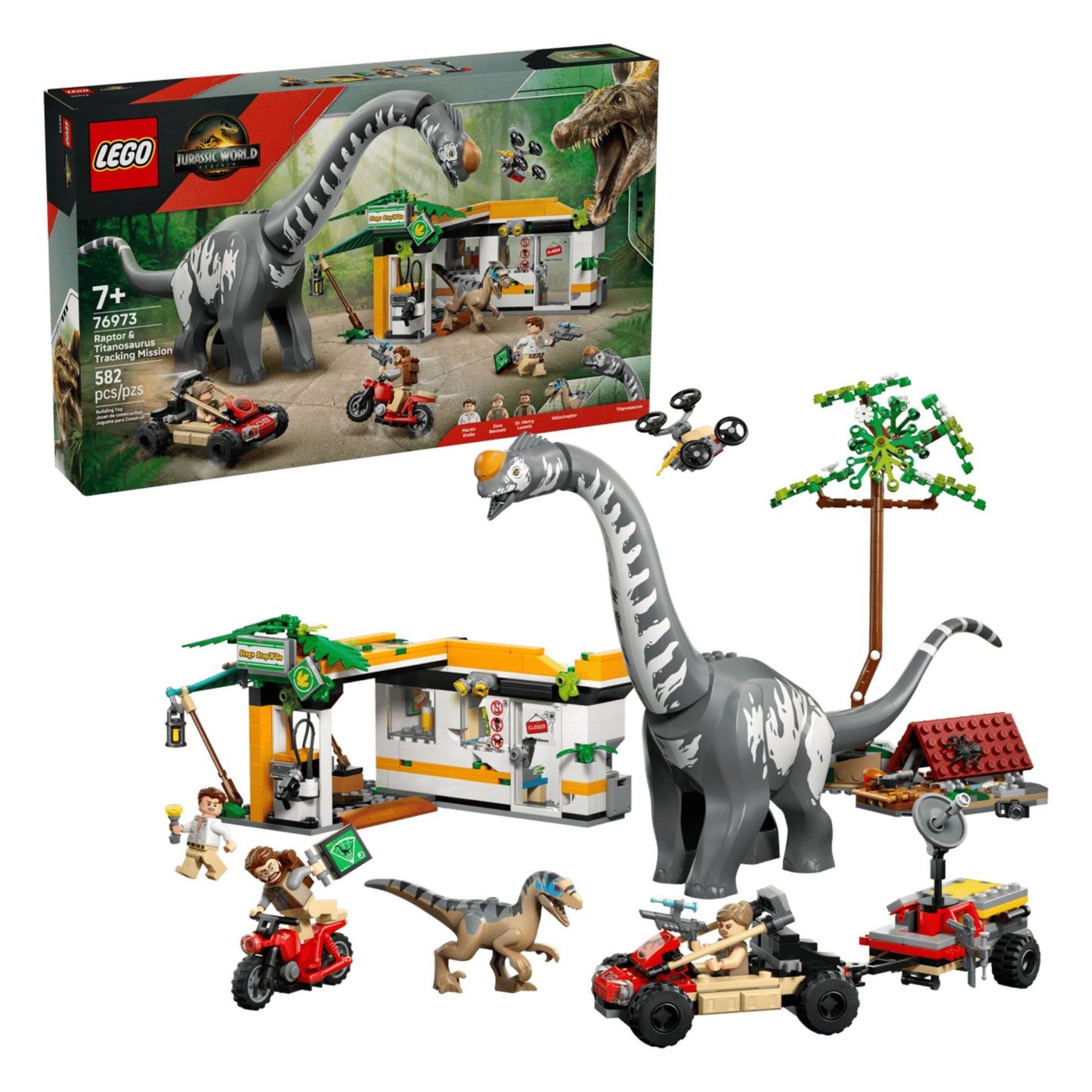 LEGO Jurassic World Raptor & Titanosaurus Tracking Mission - Trading Card Market