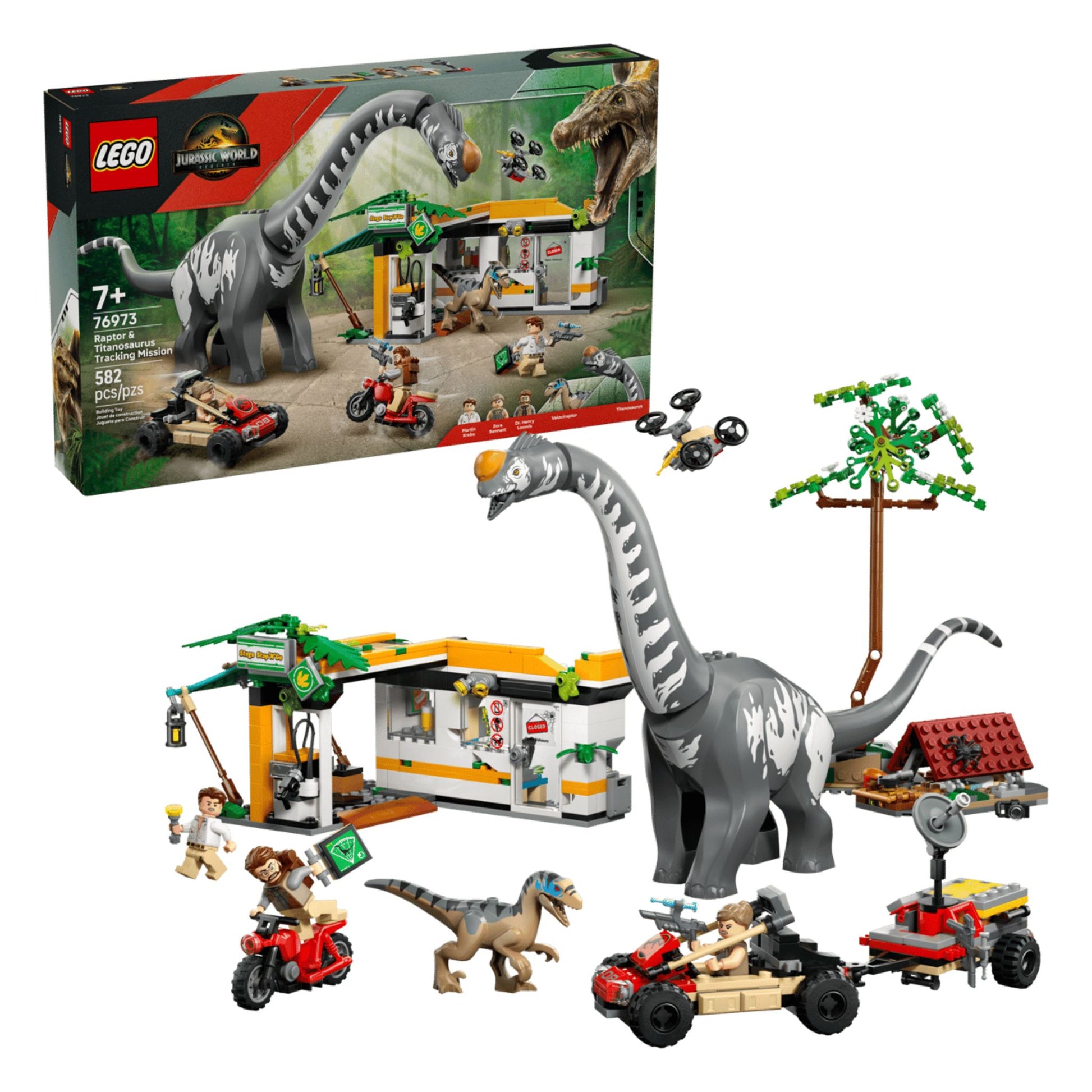 LEGO Jurassic World Raptor & Titanosaurus Tracking Mission - Trading Card Market