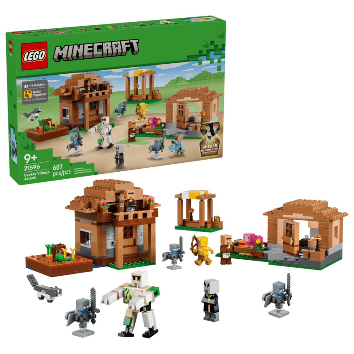 LEGO Minecraft Evoker Village Attack