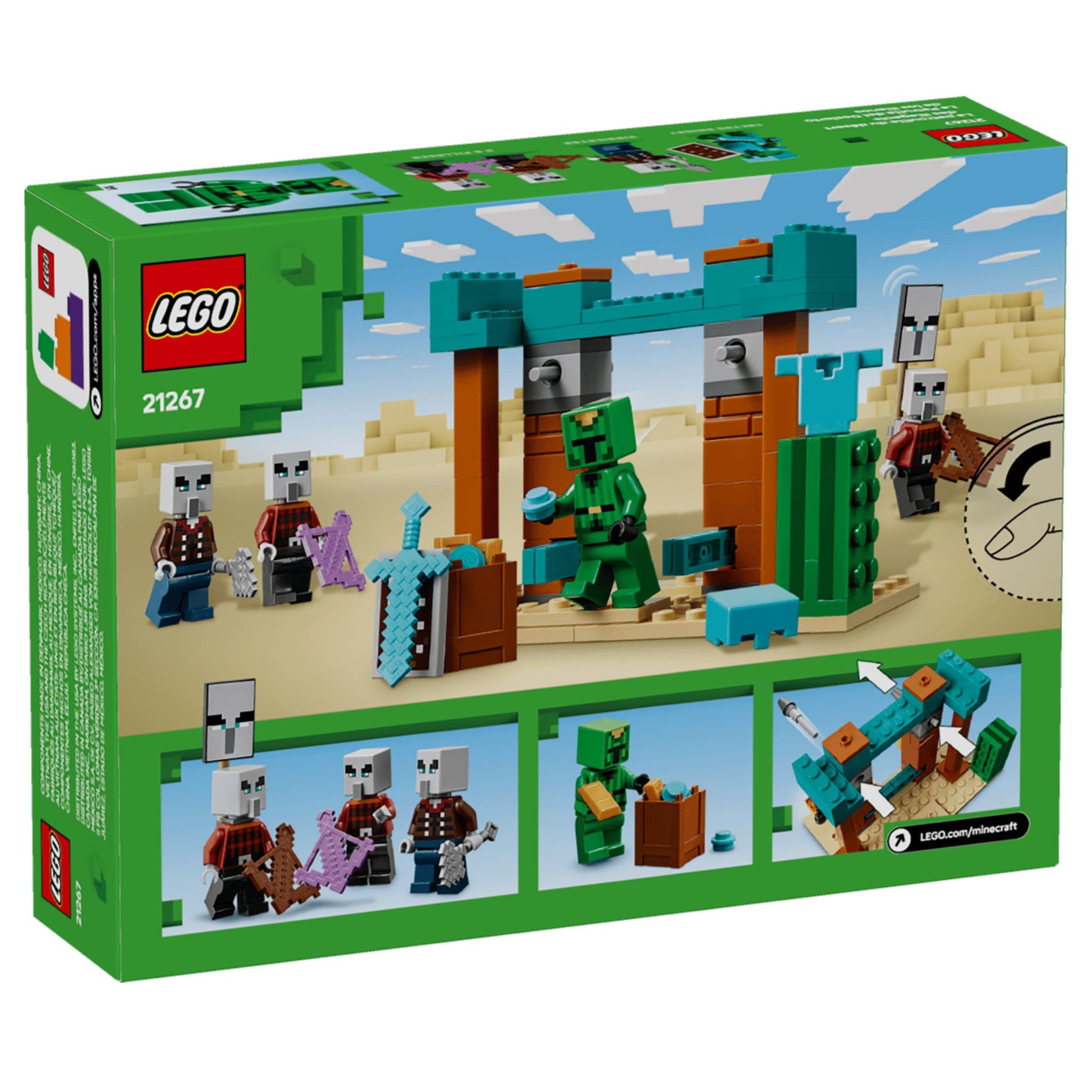 LEGO Minecraft The Illager Desert Patrol - Trading Card Market