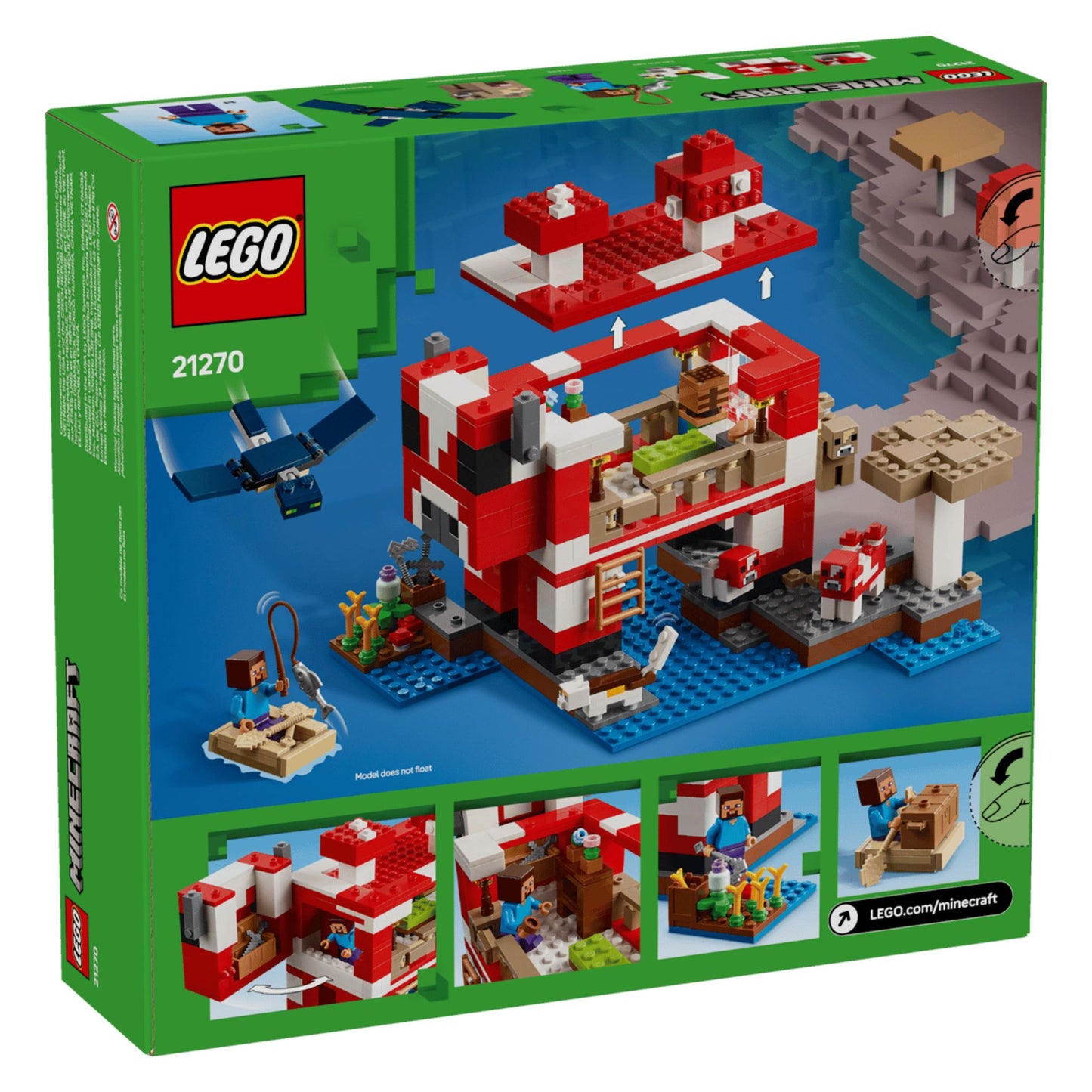LEGO Minecraft The Mooshroom House - Trading Card Market