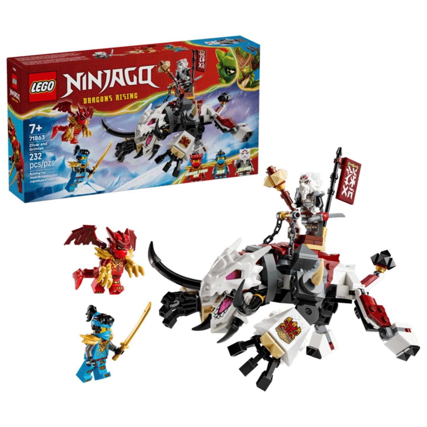 LEGO Ninjago Zilvar and Grimtak the Dragon Beast