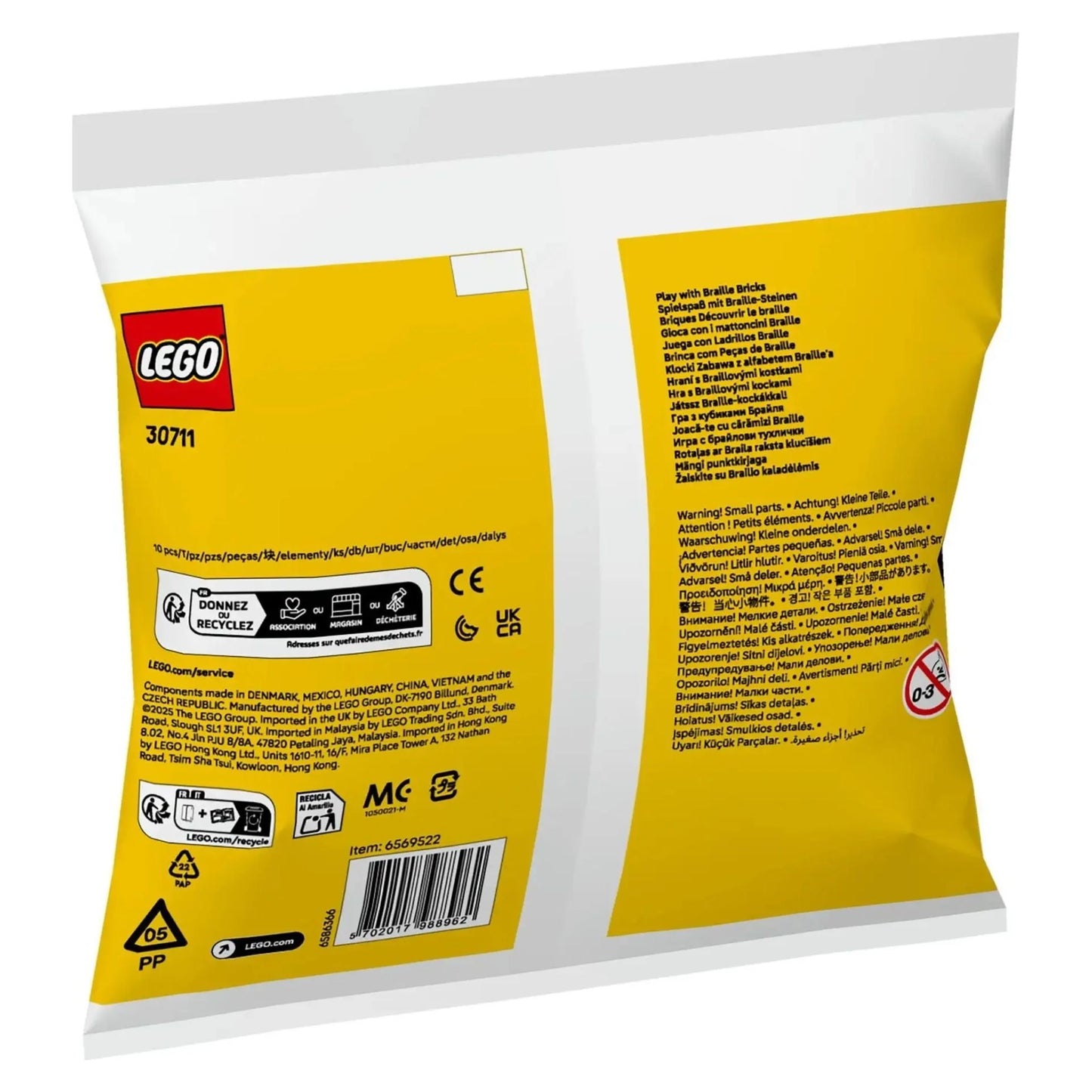 LEGO Recruitment Bags Play with Braille Bricks - Trading Card Market
