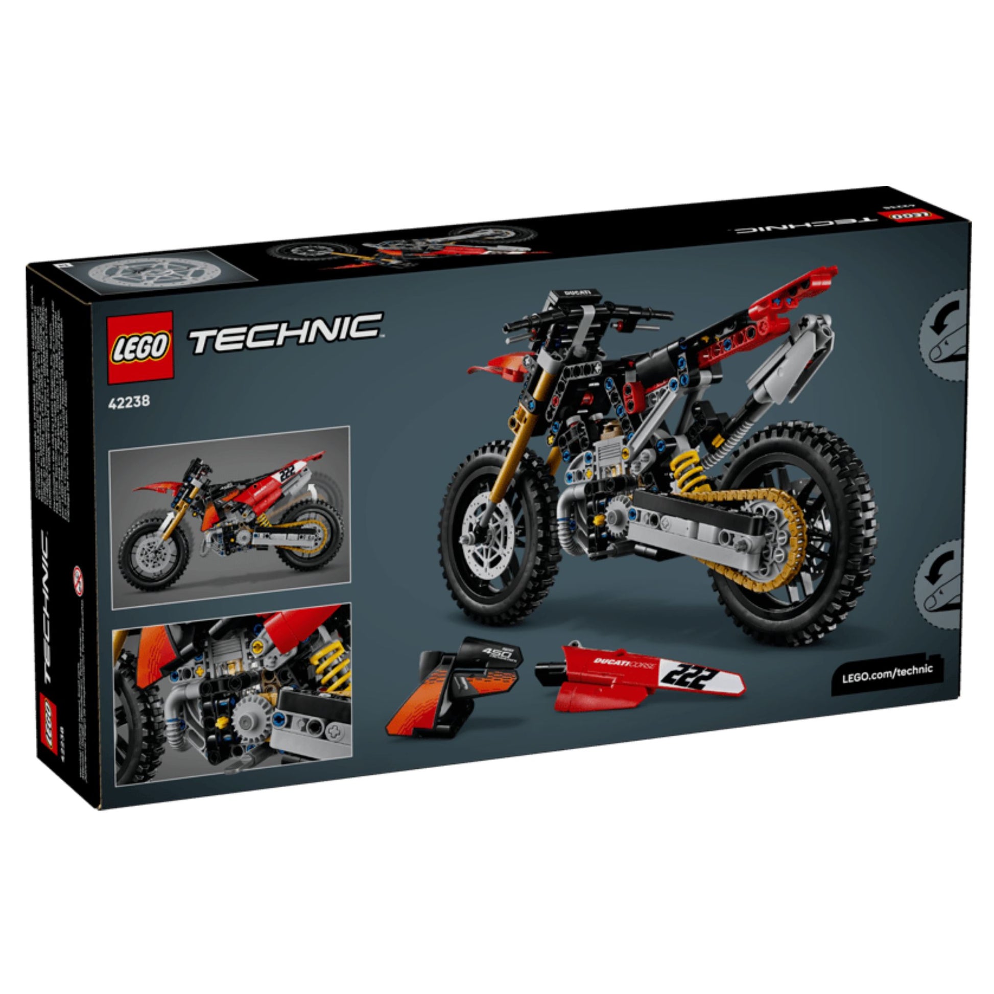 LEGO Technic Ducati Desmo450 MX Factory Motorcycle