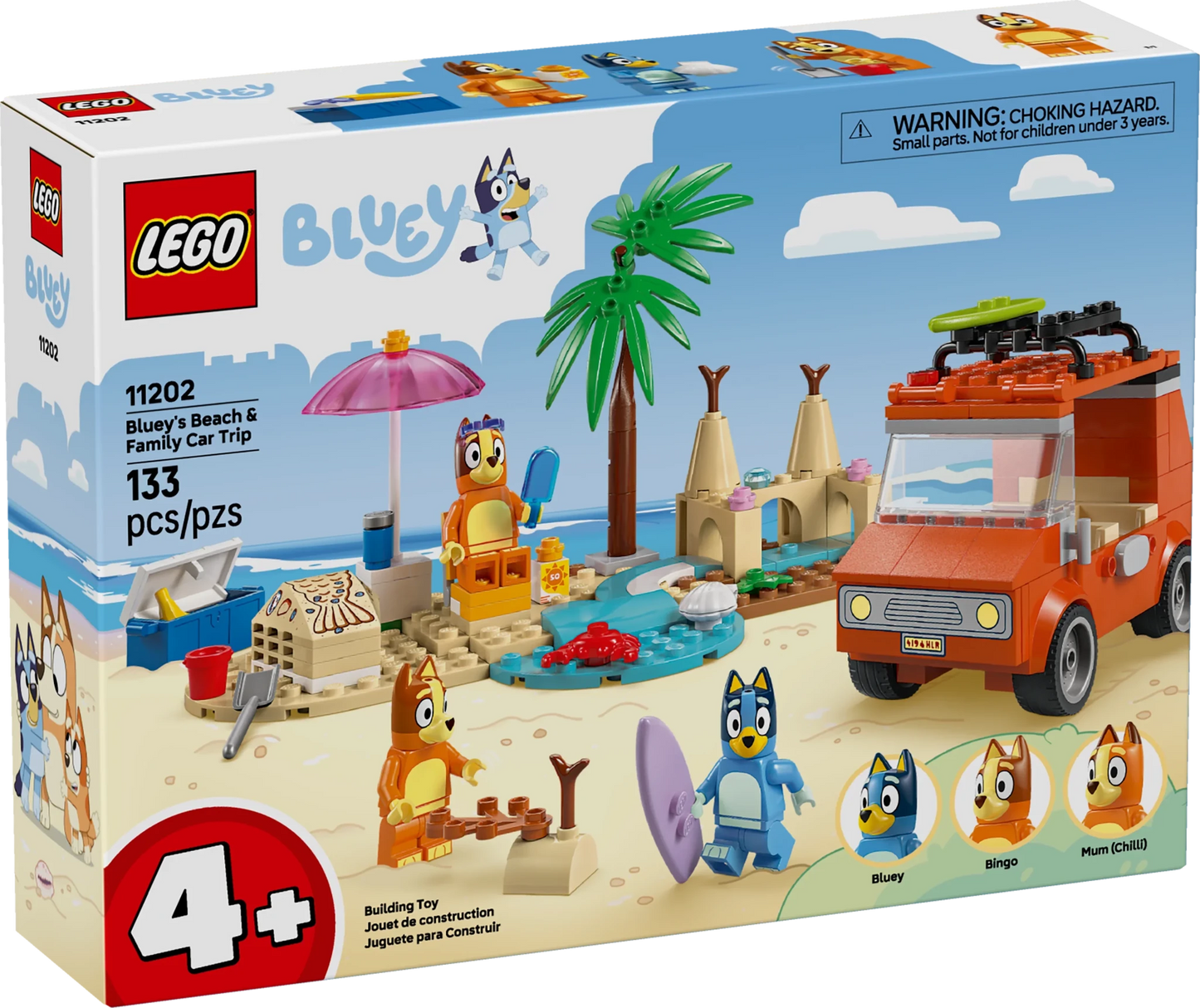 LEGO Bluey Bluey's Beach & Family Car Trip - Trading Card Market