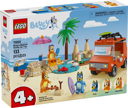 LEGO Bluey Bluey's Beach & Family Car Trip - Trading Card Market