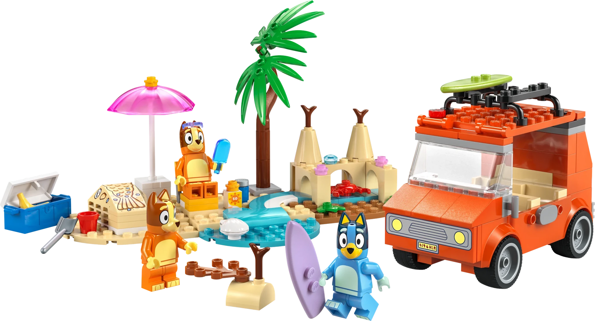 LEGO Bluey Bluey's Beach & Family Car Trip - Trading Card Market