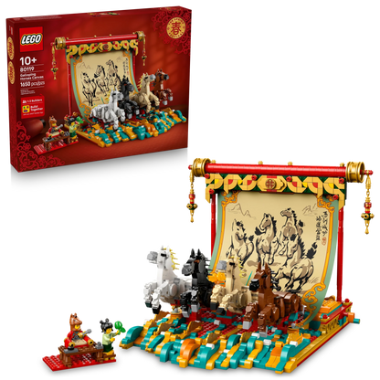 LEGO Chinese Festivals Galloping Horses Canvas - Trading Card Market