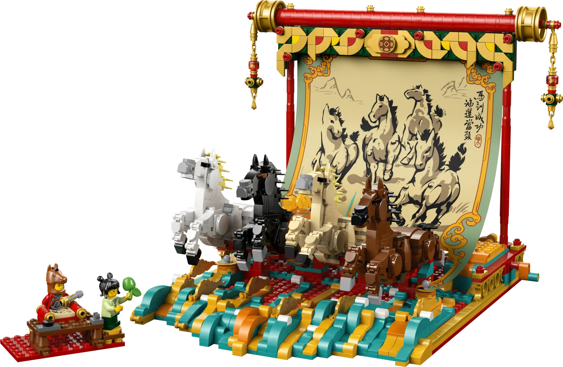 LEGO Chinese Festivals Galloping Horses Canvas - Trading Card Market