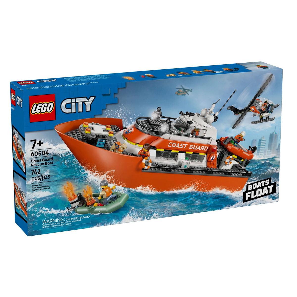 LEGO City Exploration Coast Guard Rescue Boat & Helicopter