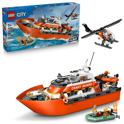 LEGO City Exploration Coast Guard Rescue Boat & Helicopter