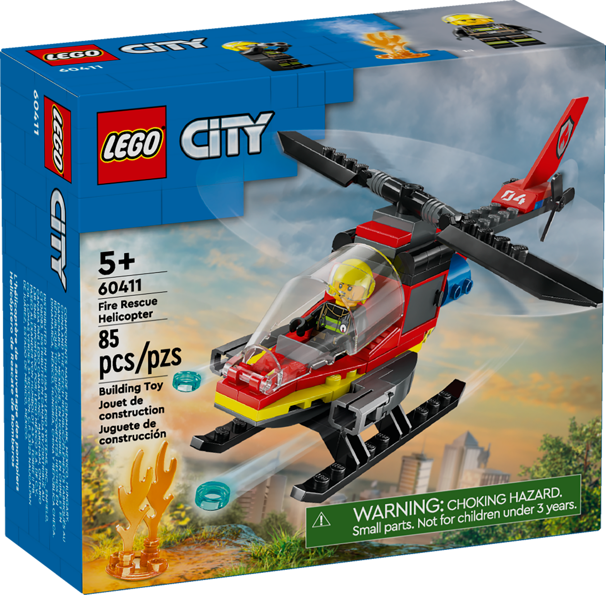 LEGO City Fire Fire Rescue Helicopter - Trading Card Market