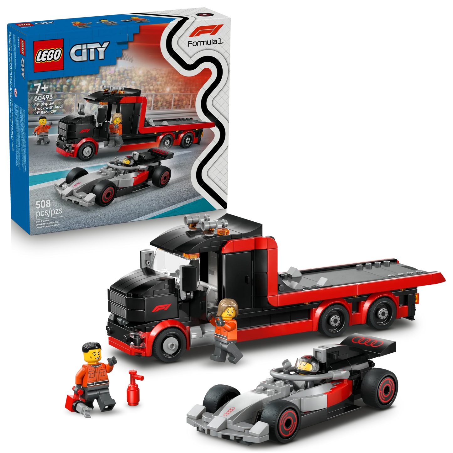 LEGO City Formula 1 F1 Display Truck with Audi F1 Race Car - Trading Card Market