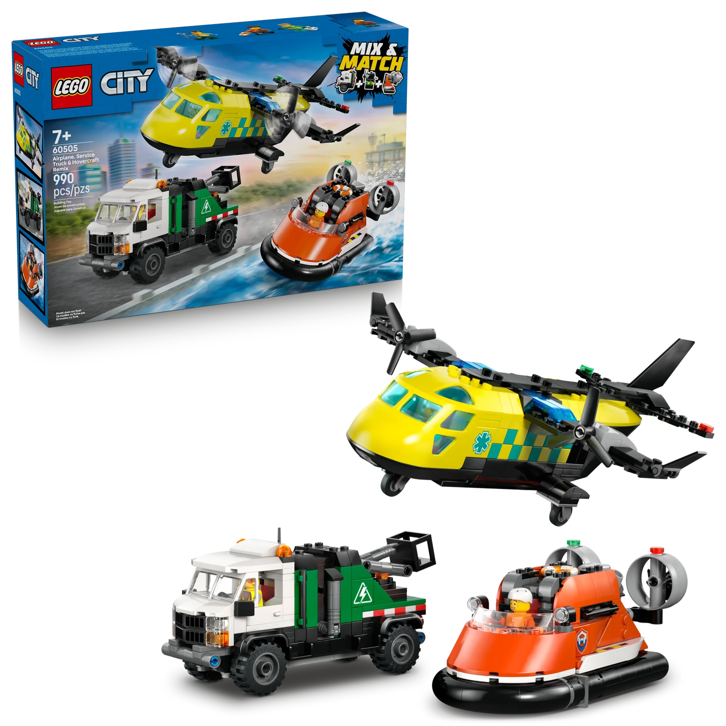 LEGO City Great Vehicles Airplane, Service Truck & Hovercraft Remix - Trading Card Market