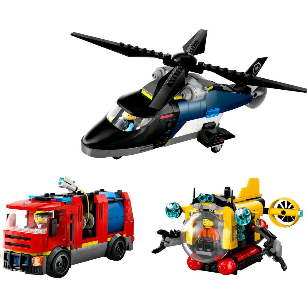 LEGO City Great Vehicles Helicopter, Fire Truck & Submarine Remix - Trading Card Market