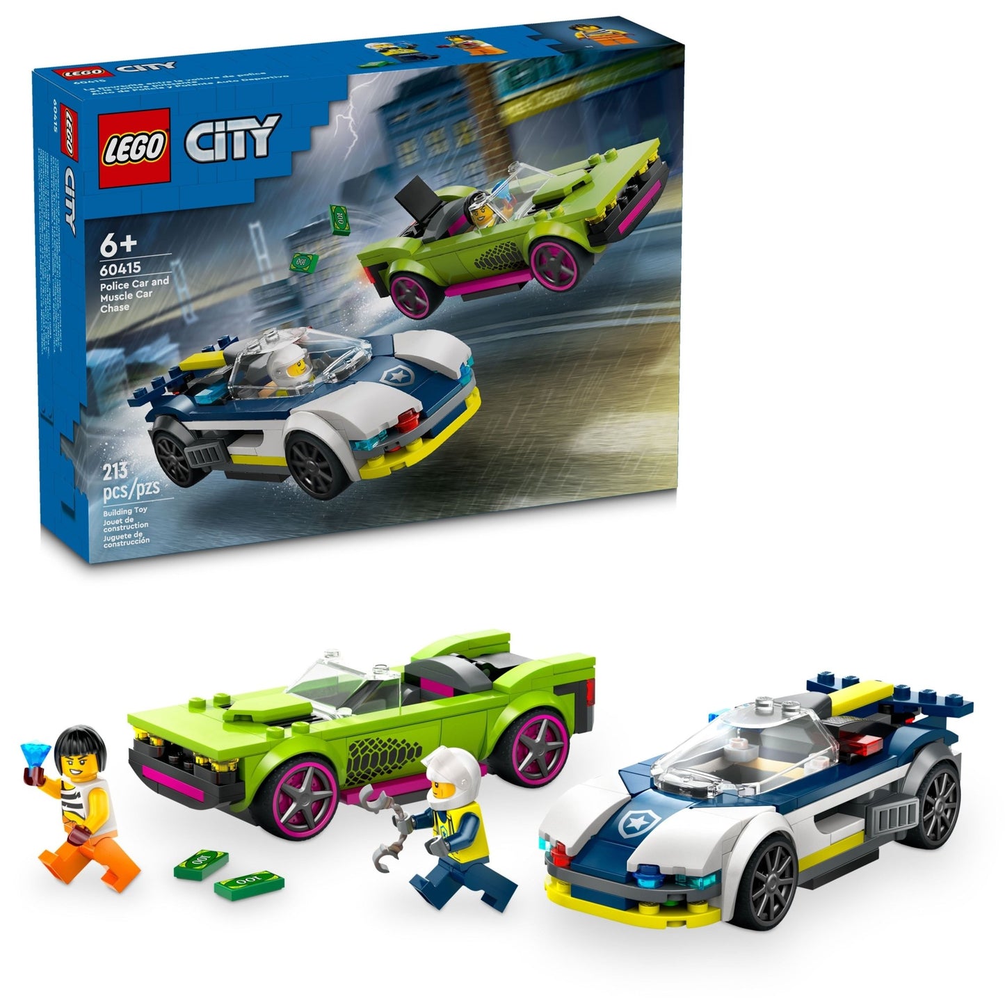 LEGO City Police Police Car and Muscle Car Chase - Trading Card Market