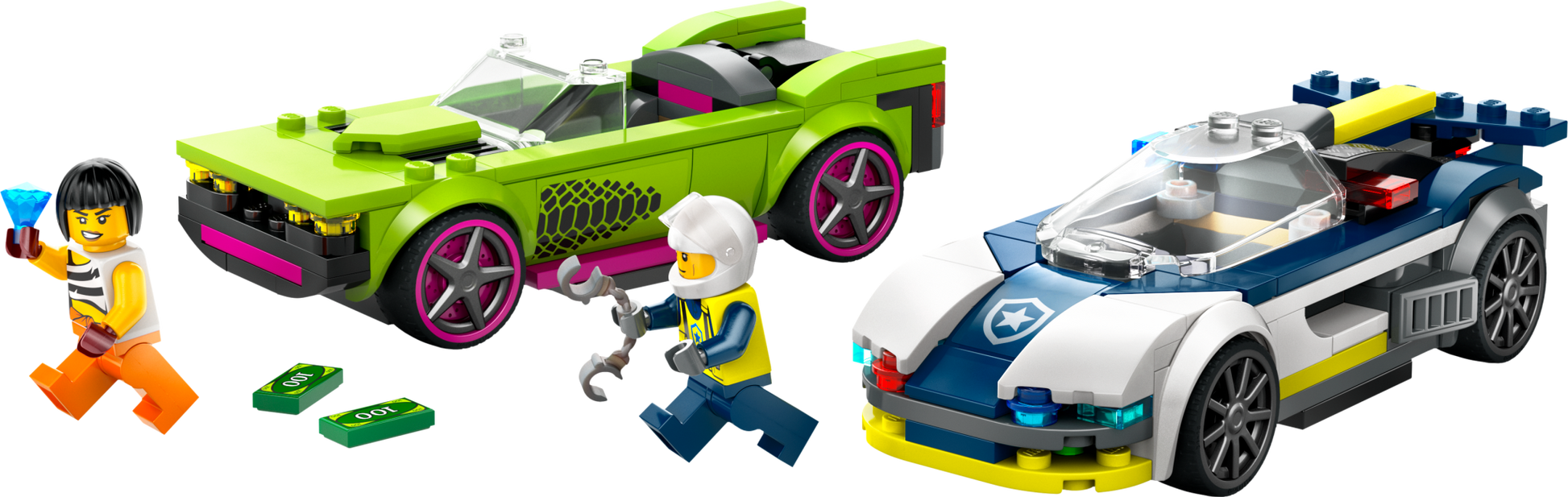 LEGO City Police Police Car and Muscle Car Chase - Trading Card Market