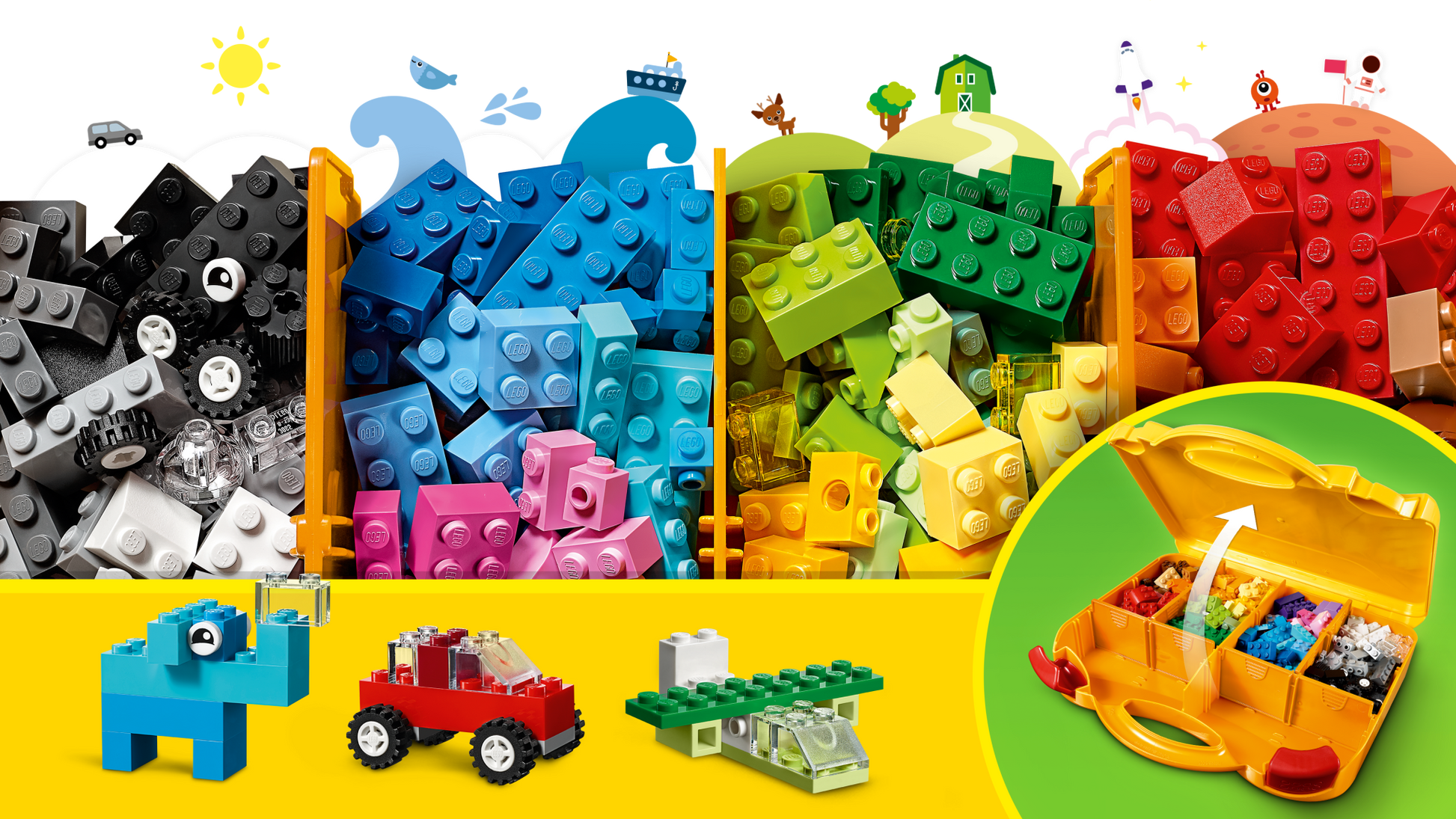 LEGO Classic Creative Suitcase - Trading Card Market