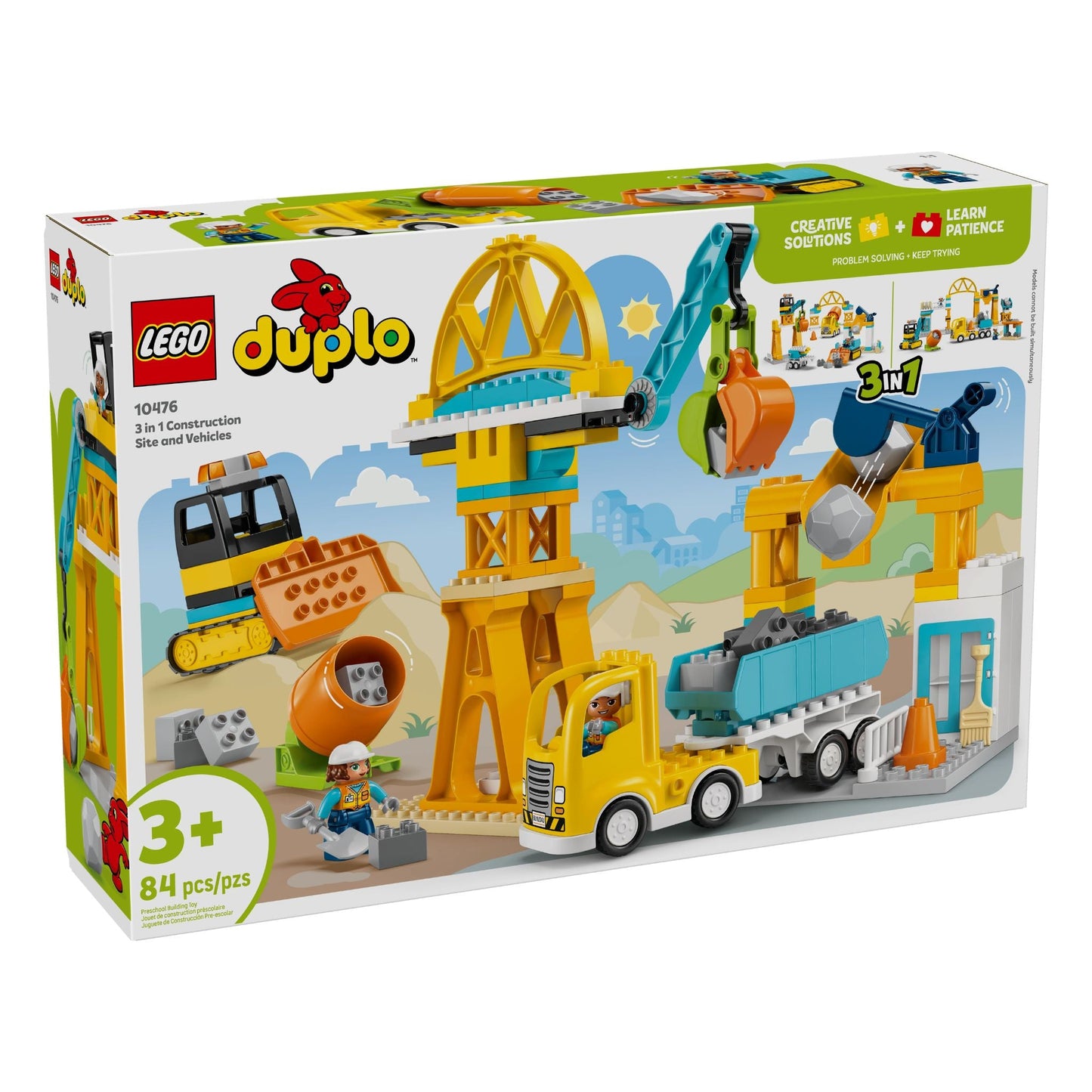 LEGO DUPLO Town 3 in 1 Construction Site and Vehicles - Trading Card Market
