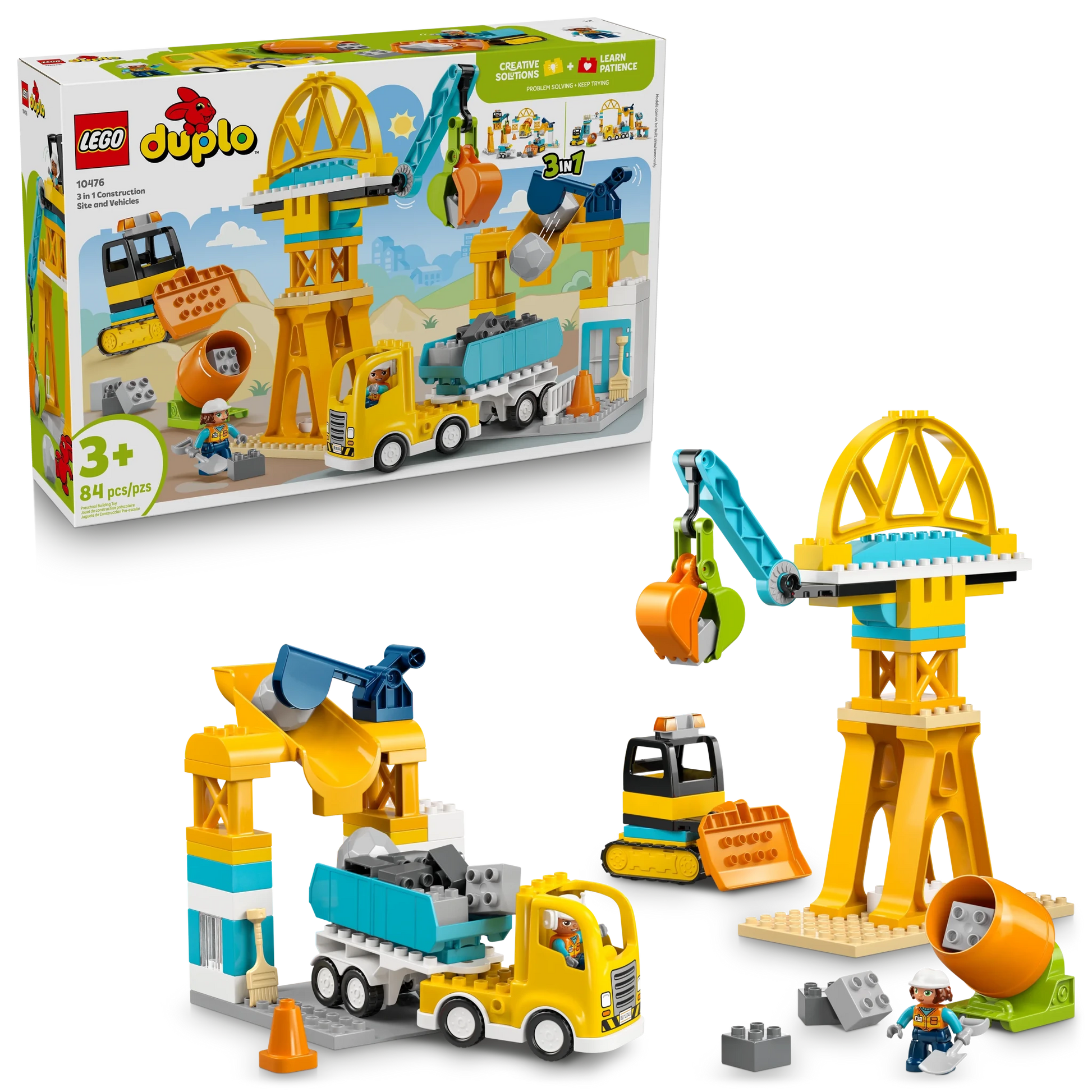 LEGO DUPLO Town 3 in 1 Construction Site and Vehicles - Trading Card Market