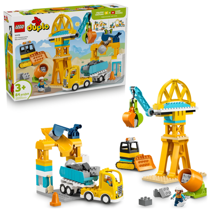 LEGO DUPLO Town 3 in 1 Construction Site and Vehicles - Trading Card Market