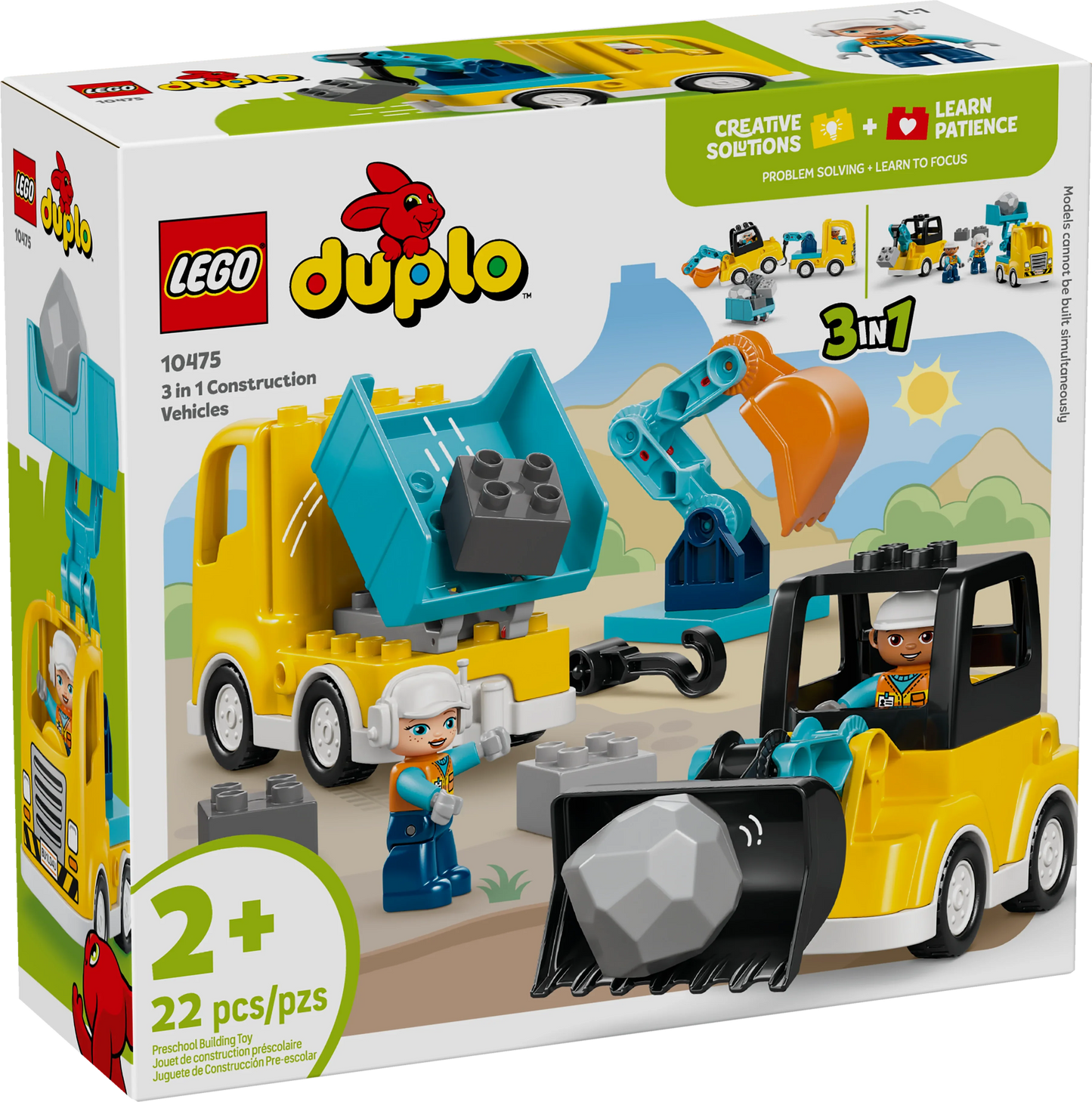 LEGO® DUPLO Town 3 in 1 Construction Vehicles