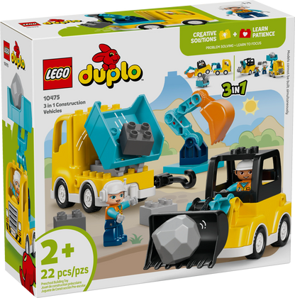 LEGO® DUPLO Town 3 in 1 Construction Vehicles