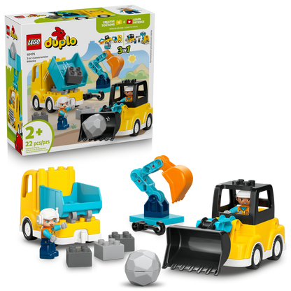 LEGO DUPLO Town 3 in 1 Construction Vehicles