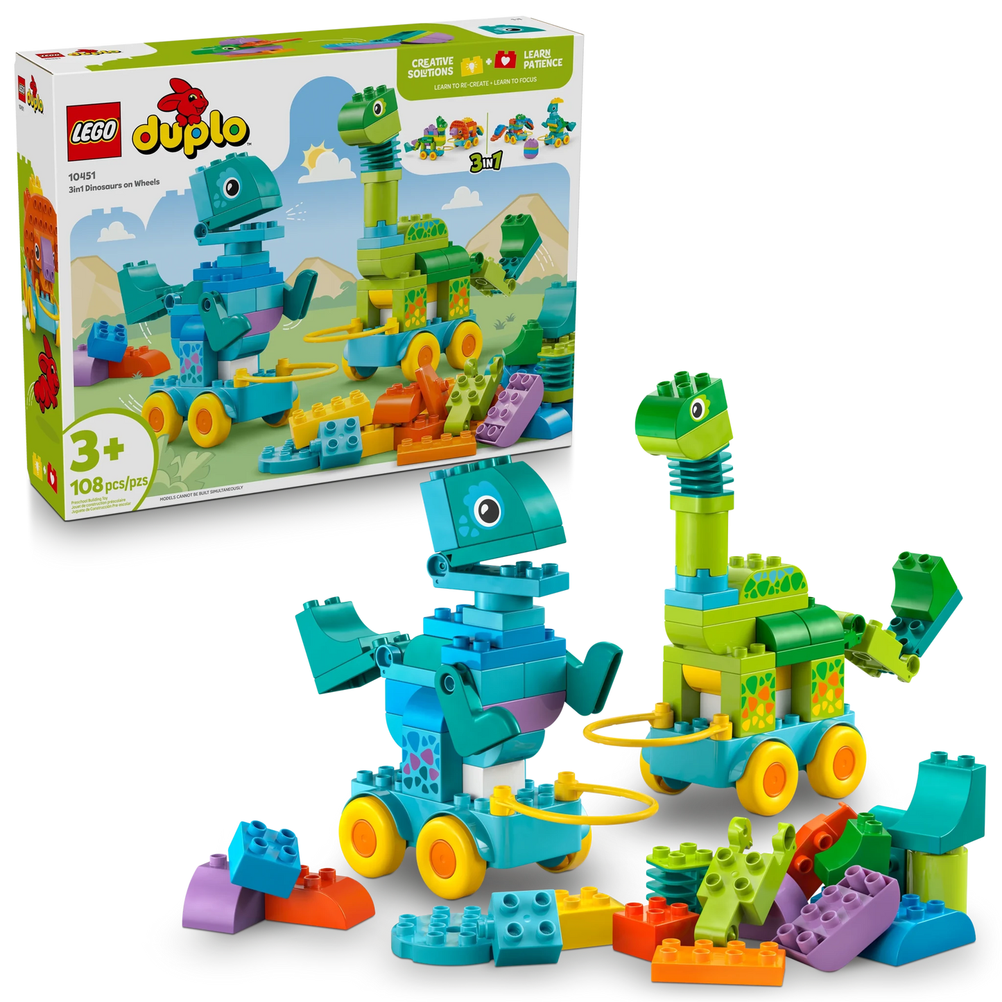 LEGO DUPLO Town 3in1 Dinosaurs on Wheels - Trading Card Market